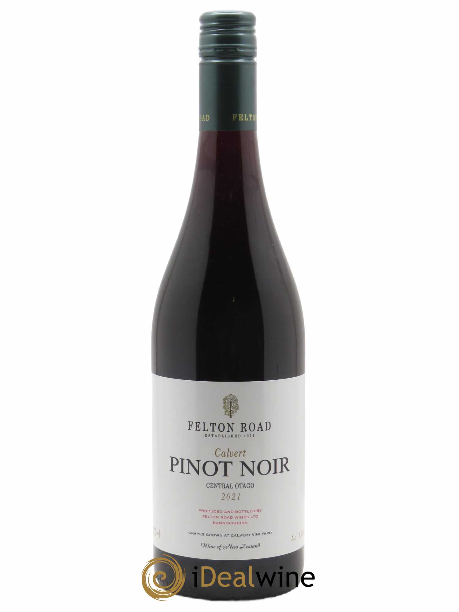 Central Otago Felton Road Calvert Pinot Noir  2021 - Lot de 1 Bouteille