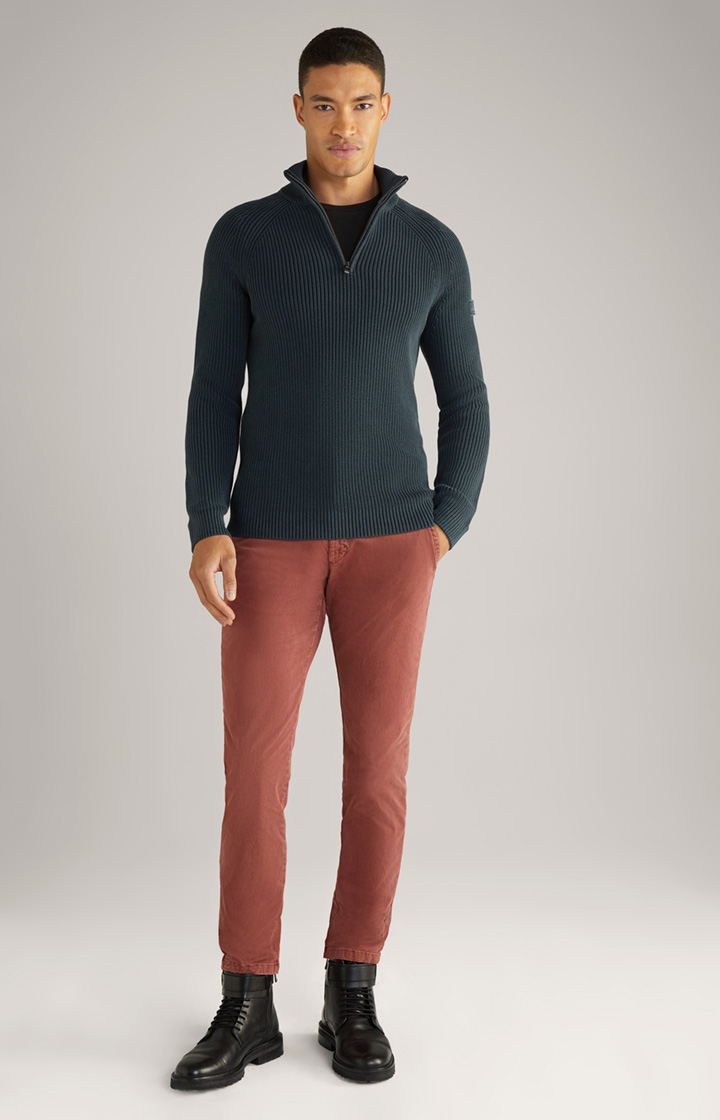 Baumwoll-Pullover Henricus in Dunkelblau