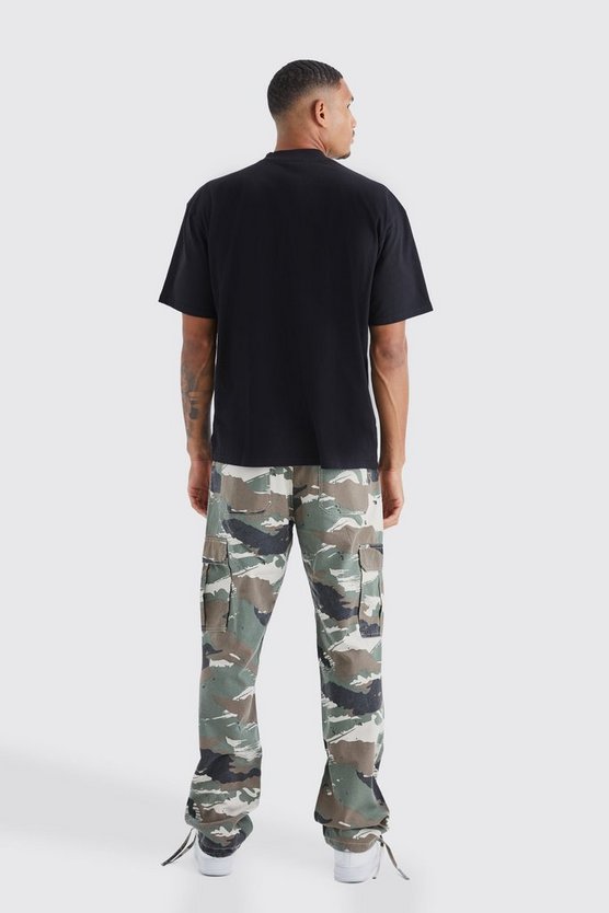 Tall lockere Camouflage Cargo-Hose