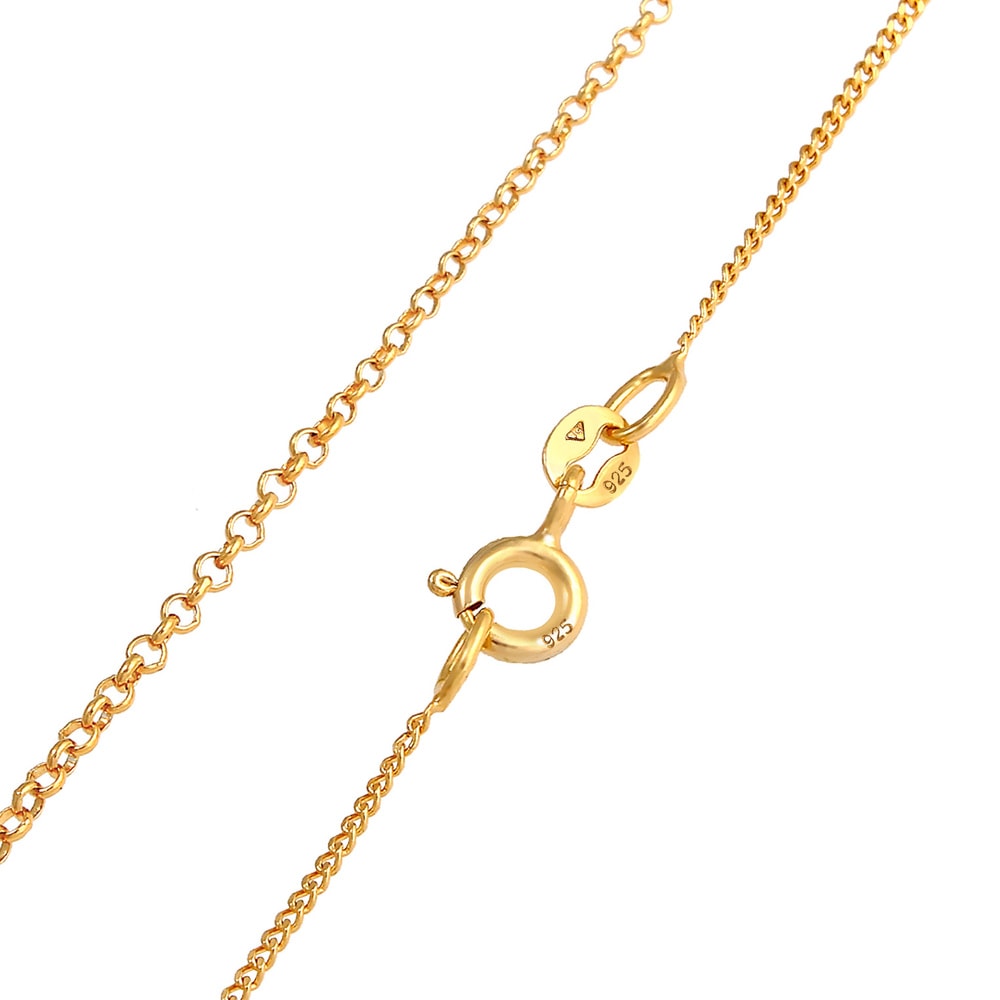 Elli Elli Collier Cours de chaîne de pois pour dames Mélange de base en argent sterlin Bijoux