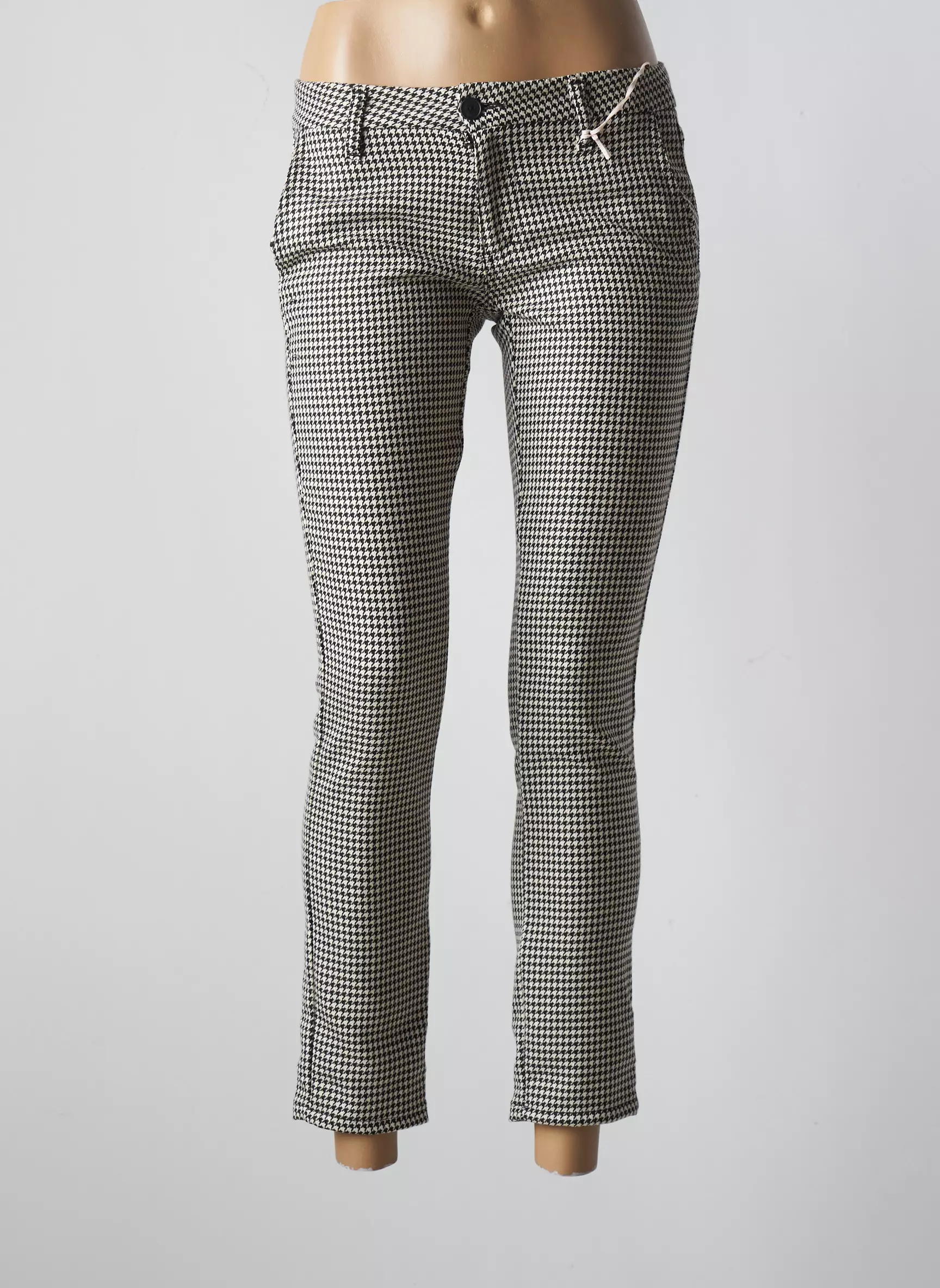 Please Pantalon7 8 Femme couleur gris