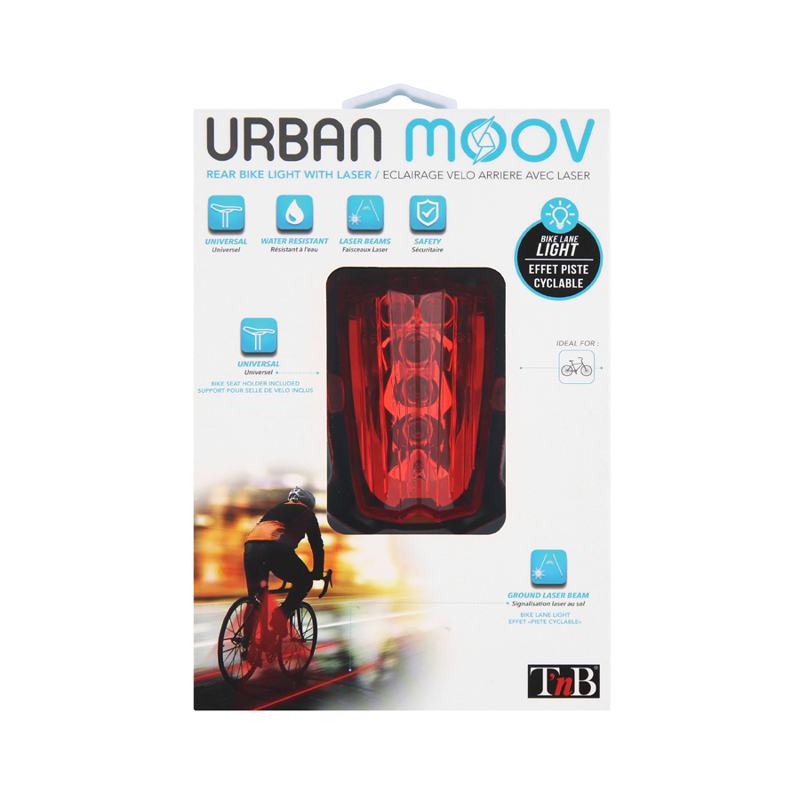 Fahrradbeleuchtung Urban Moov, hinten, von t'nb - ATU