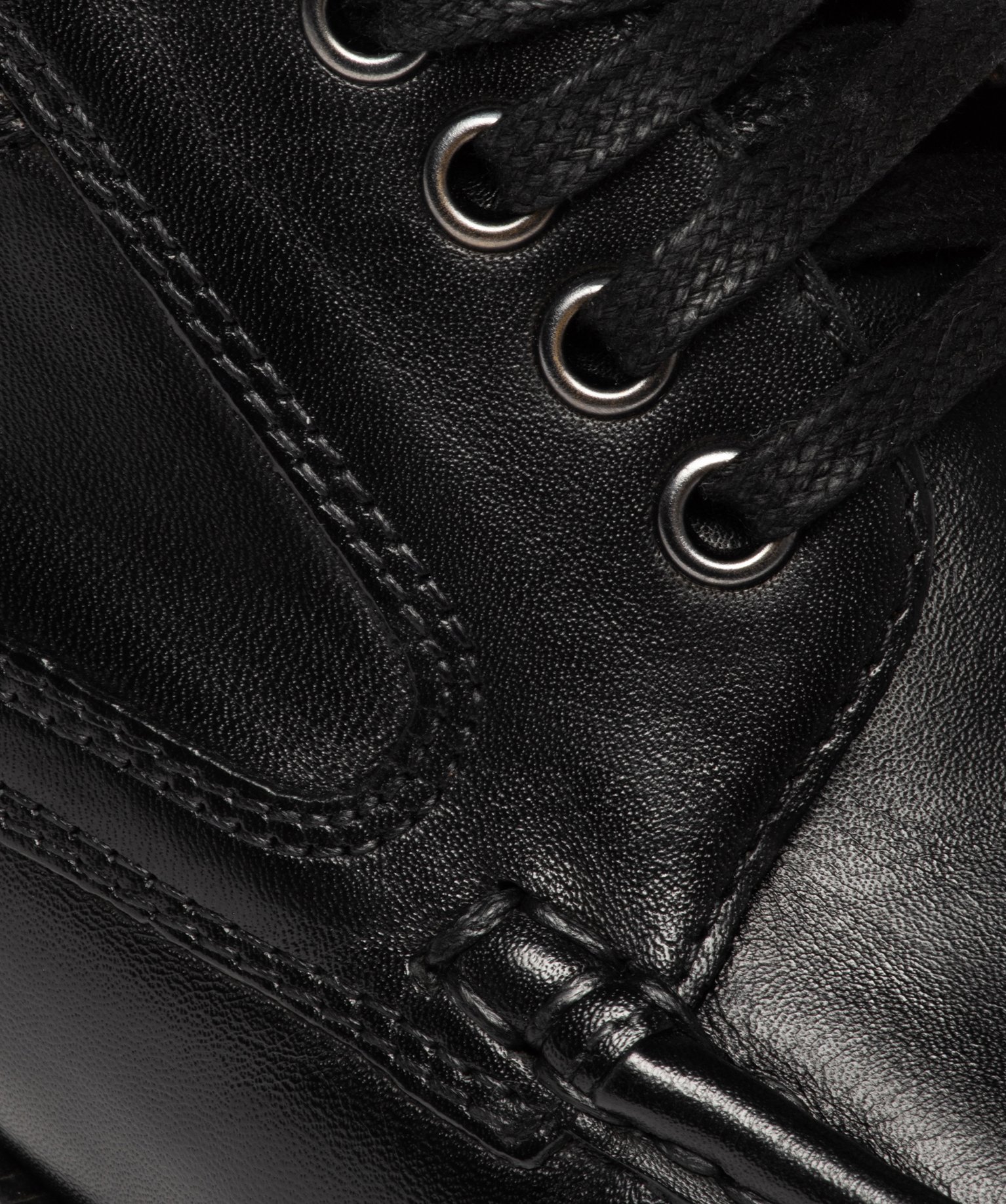 Derbies homme dessus en cuir uni avec lacets plats - Pierre ... noir | GEMO