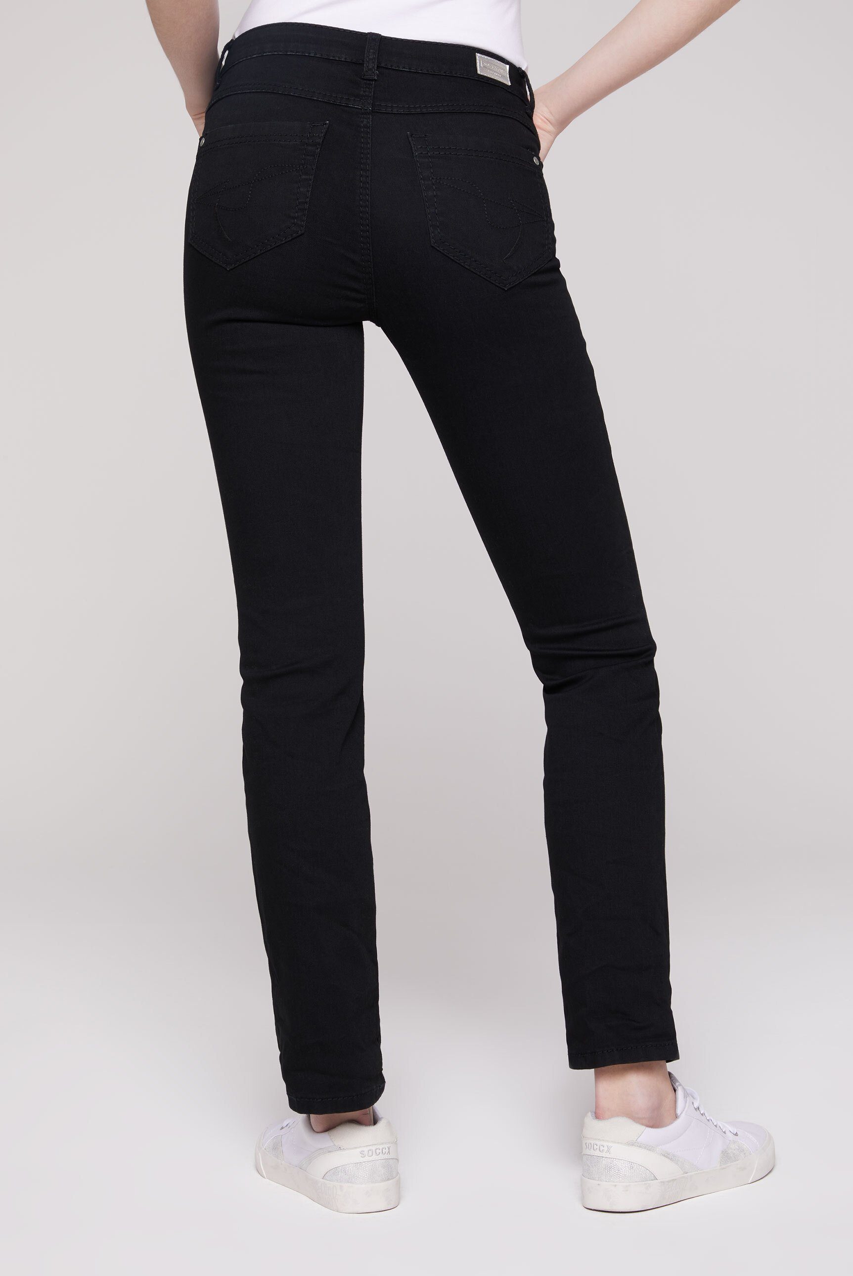 SOCCX Regular-fit-Jeans mit normaler Leibhöhe
