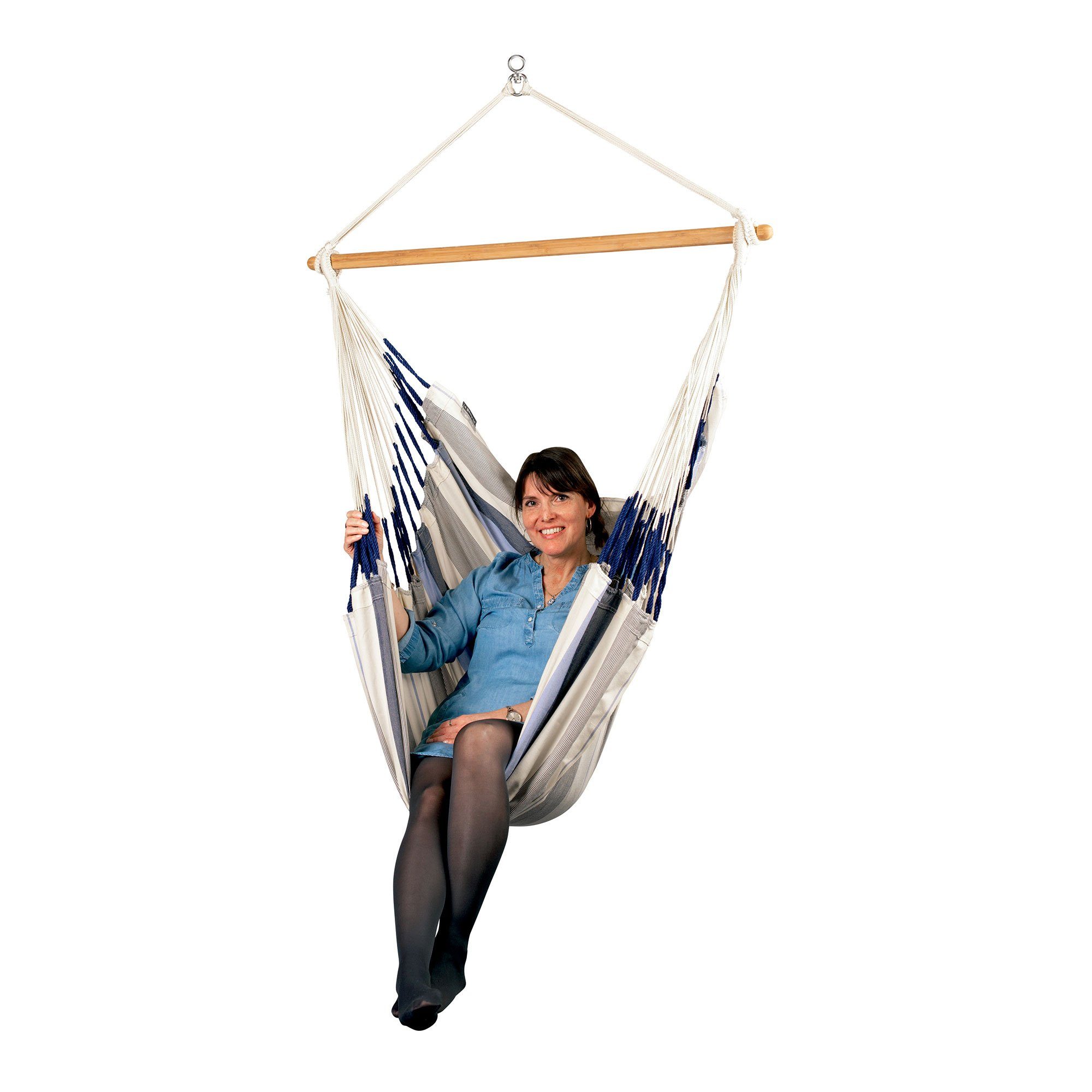 La Siesta Hängestuhl Hängestuhl Domingo Sea Salt - Wetterbeständiger Hängestuhl Comfort Siz, Hochwertige Qualität