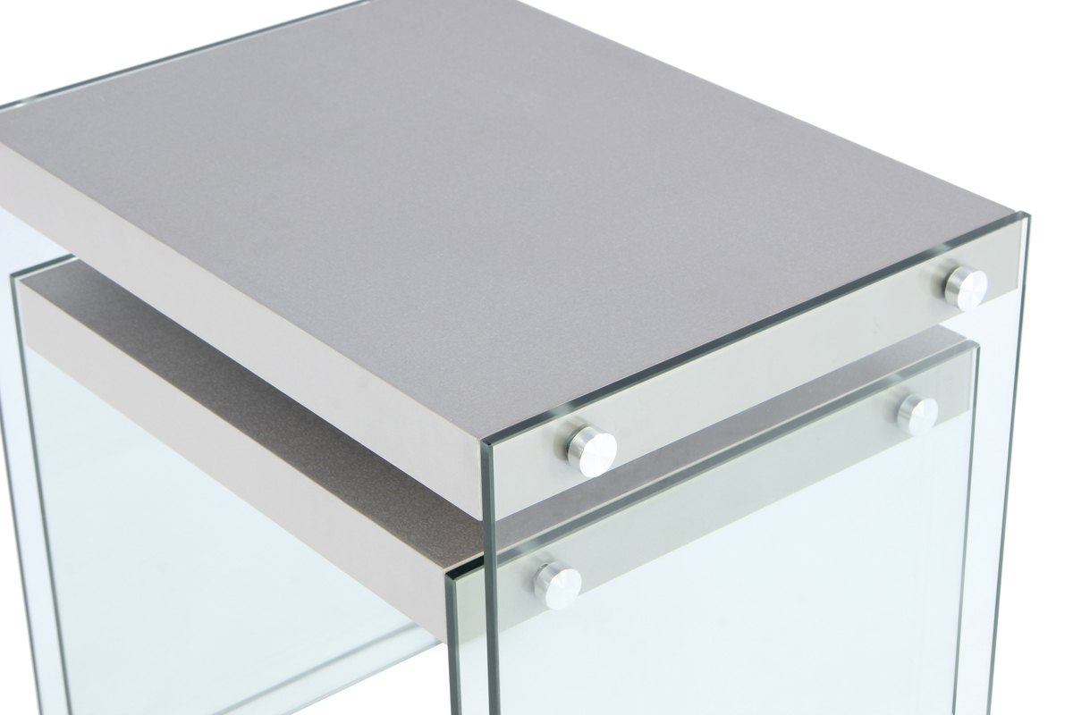 Kayoom Beistelltisch 2er-Set Elementary 225 Silber