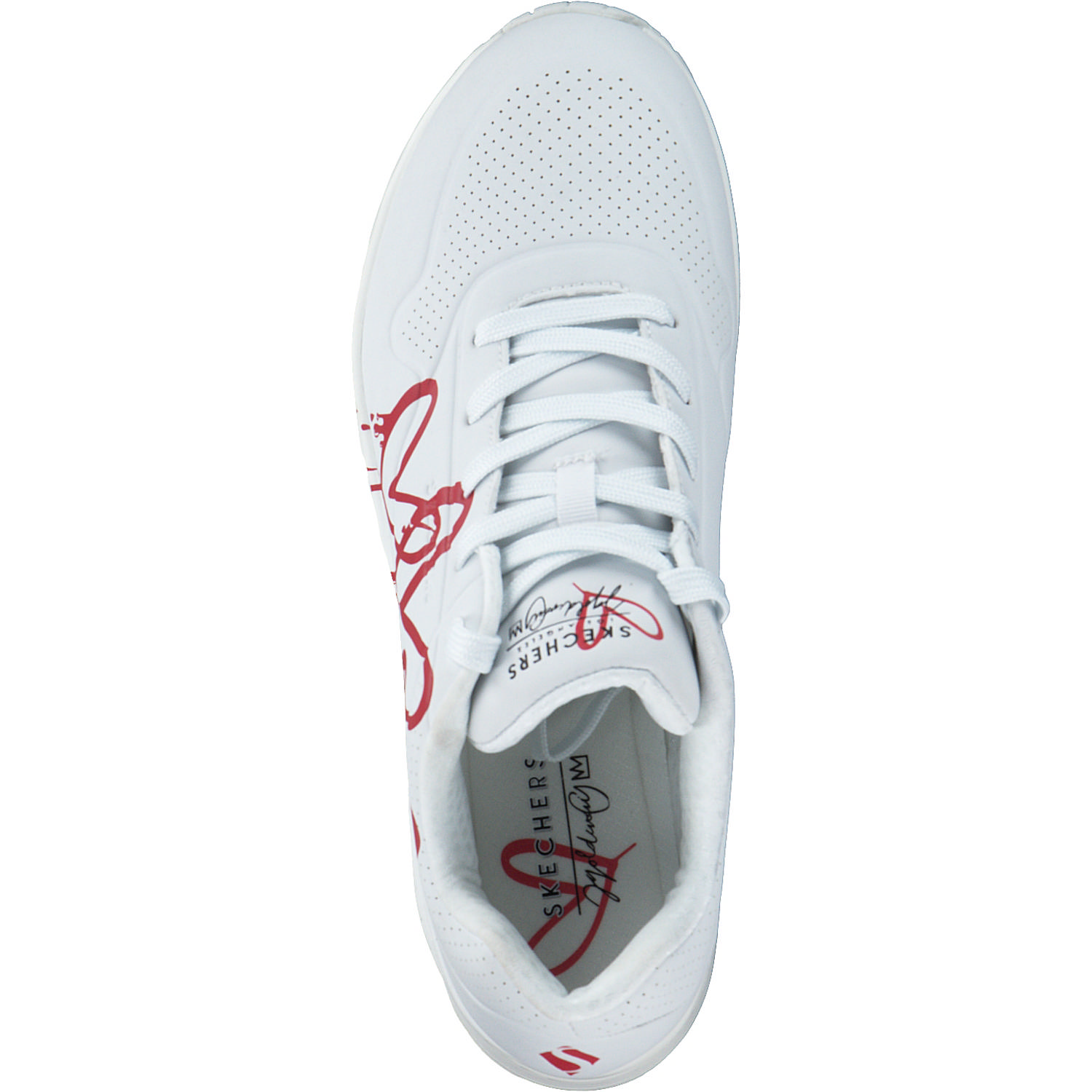 Skechers 177980, Schnürschuhe, Damen, white/red