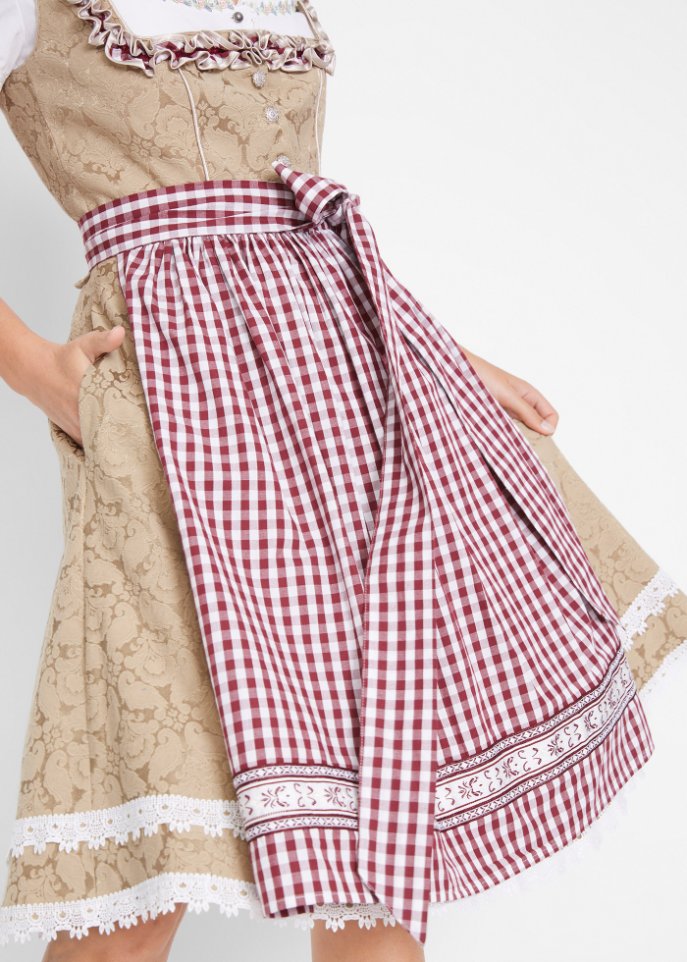 Dirndl mit Schürze, knieumspielend (2-tlg. Set)