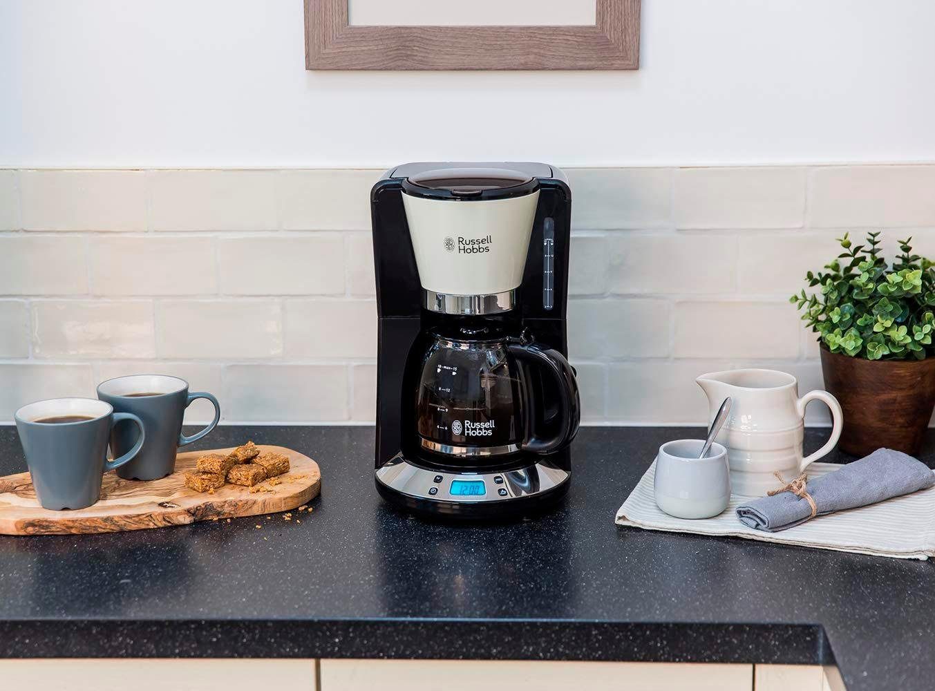 RUSSELL HOBBS Filterkaffeemaschine Colours Plus+ 24033-56, 1,25l Kaffeekanne, Papierfilter 1x4