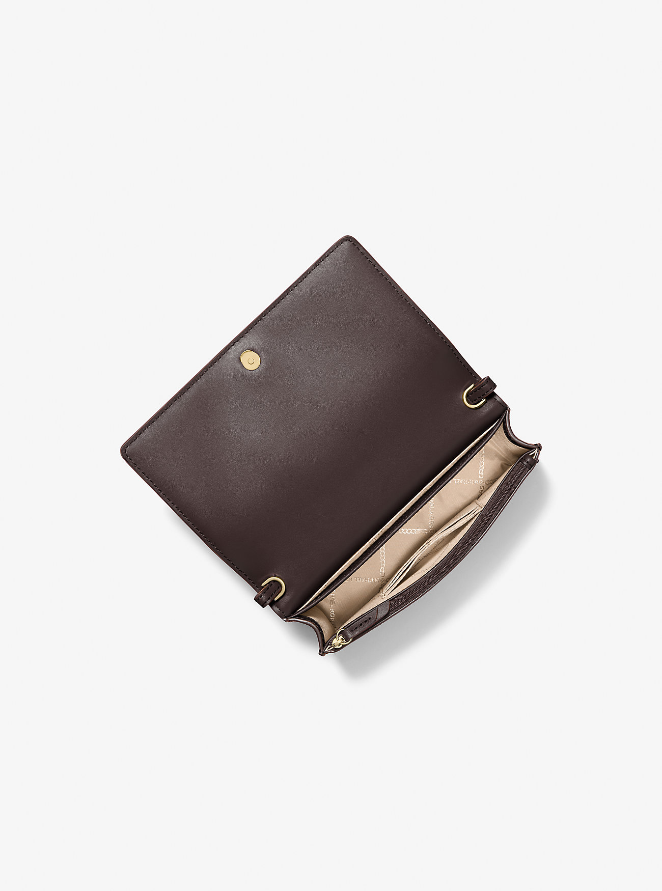 Jet Set Medium Pebbled Leather Skulderveske - SJOKOLADE