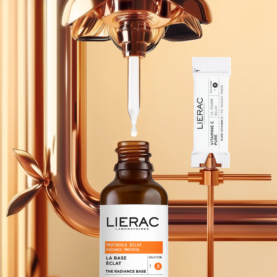 Set de regalo navideño Diopti con vitamina C concentrada + sérum facial iluminador antiarrugas Diopti.