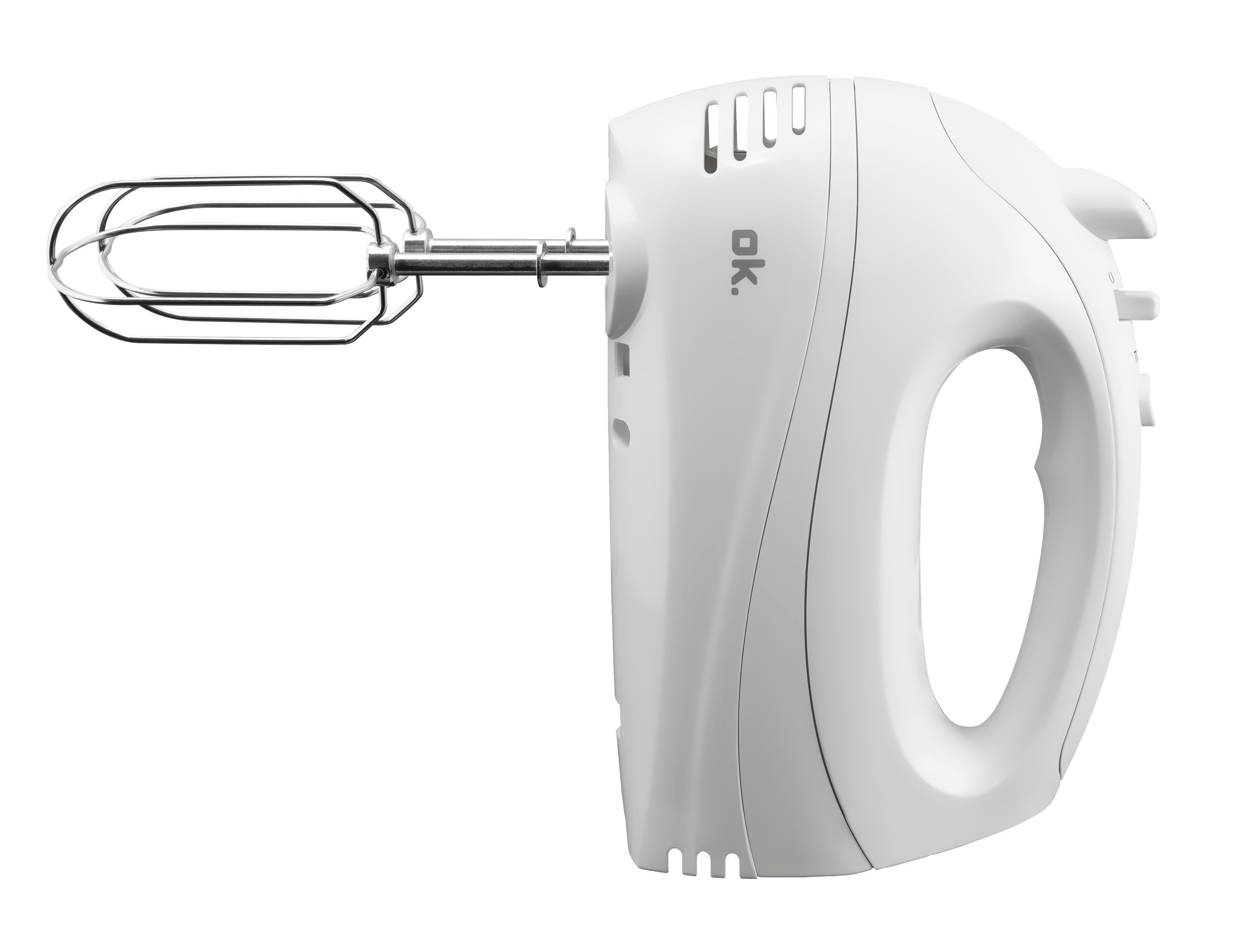 OK Handmixer 5 Stufen weiß, 250 W