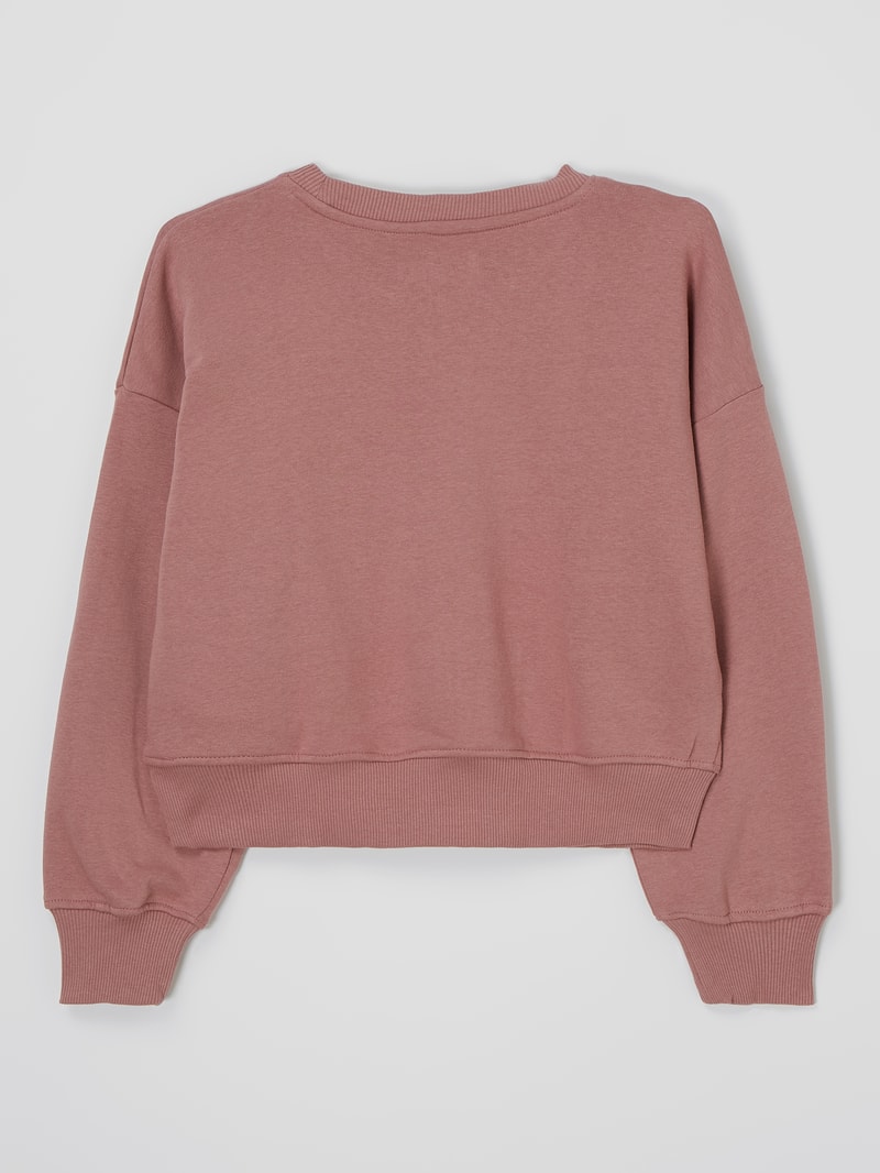 Sweatshirt mit Logo-Print Modell 'Lincoln' in altrosa