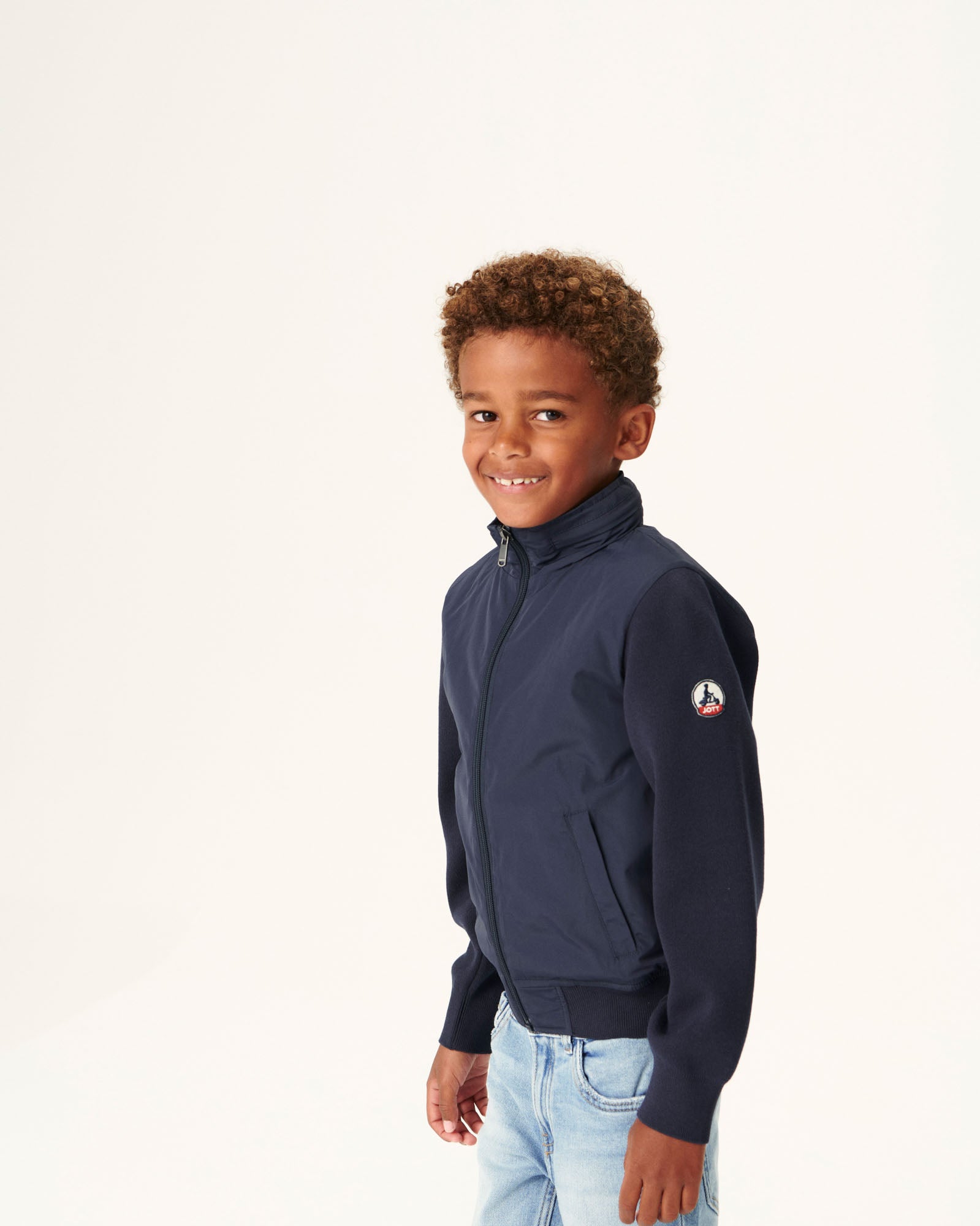Veste légère à capuche Marine enfant Real