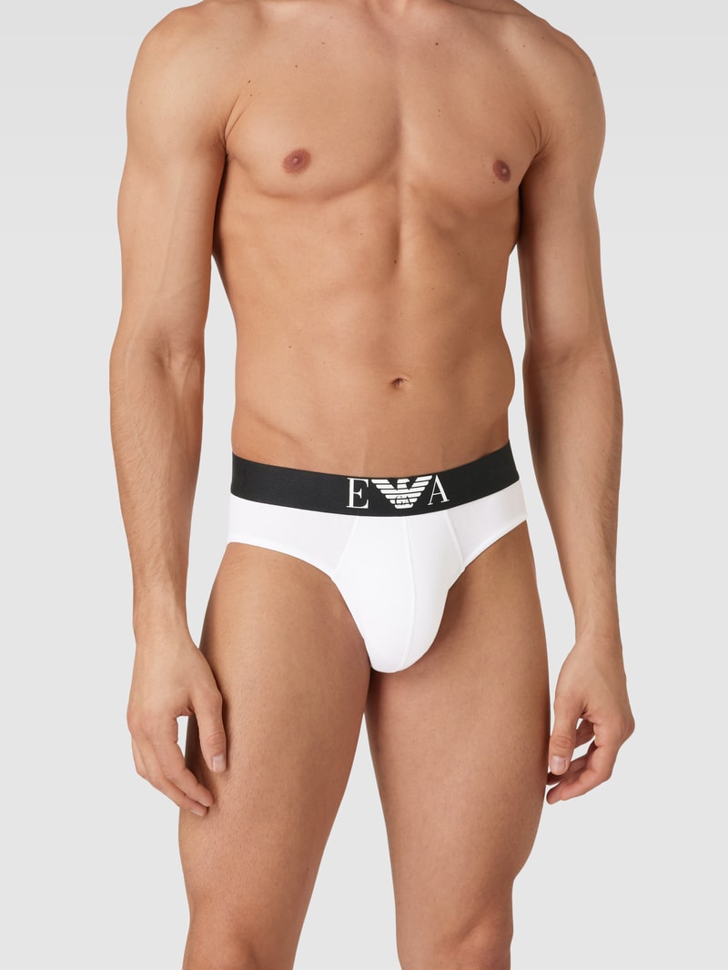 Slip mit Label-Print Modell 'SHINY BIG LOGO' in weiß