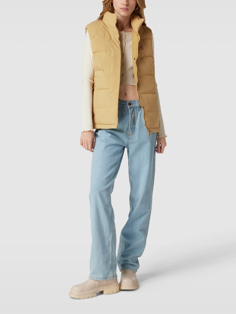 Daunenweste mit Stehkragen Modell 'W HELIONIC VEST' in camel
