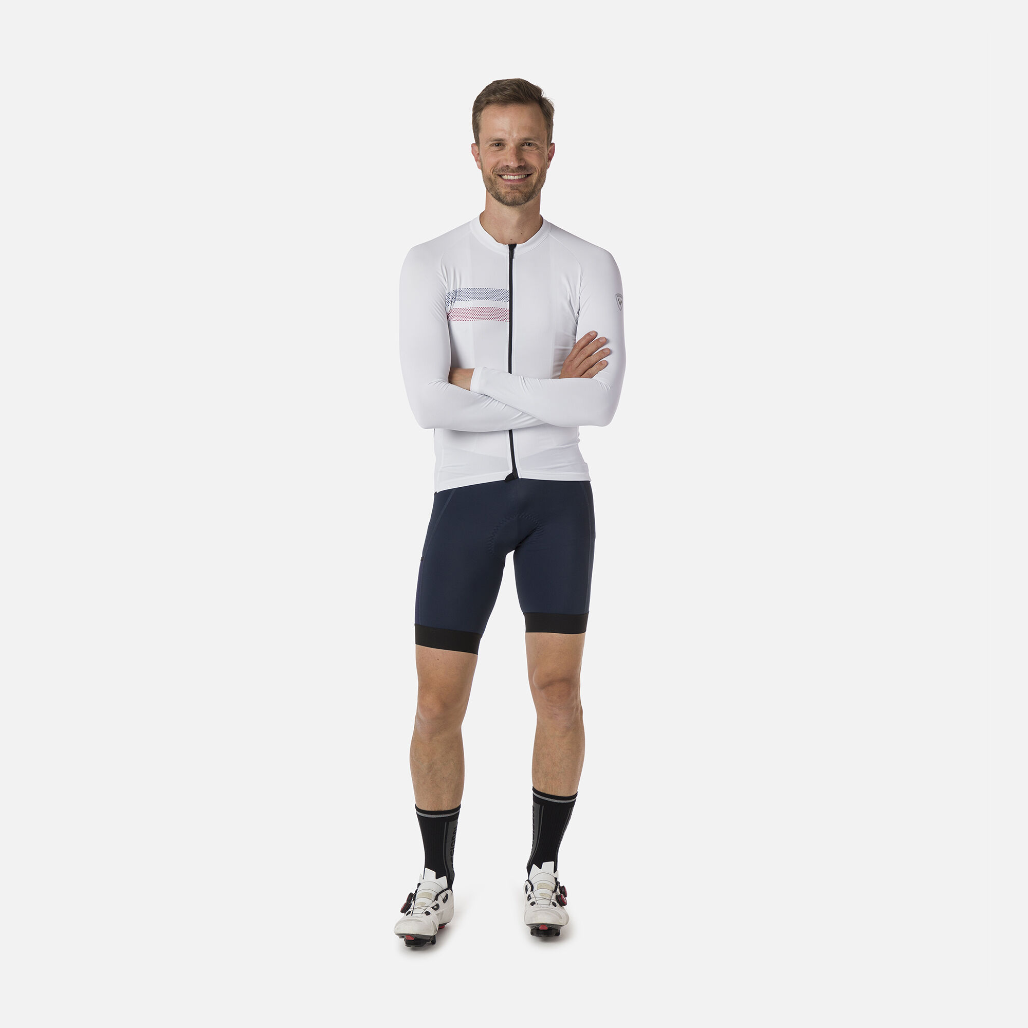 Maillot de vélo de route à manches longues pour homme
