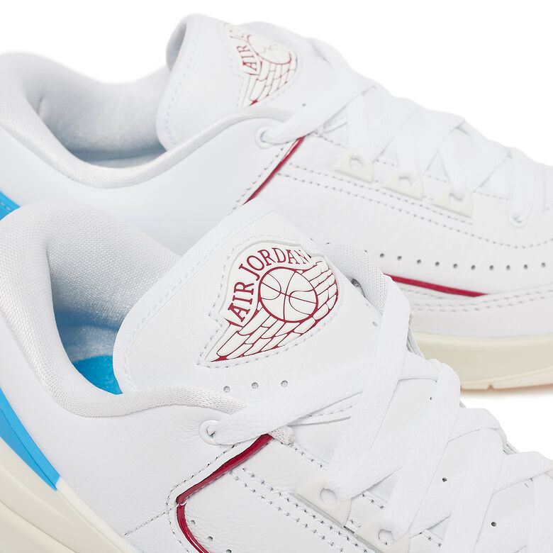JORDAN Air Jordan 2 Retro Low “UNC to Chicago” white/gym red-dk powder blue