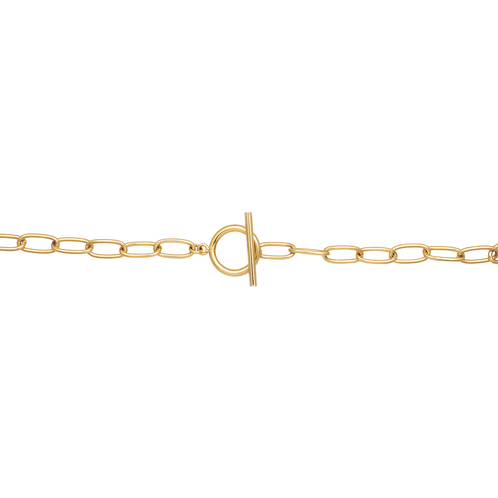 Elli Elli Collier Femmes Maillons Basique T-fermoir Couleur Or Bijoux