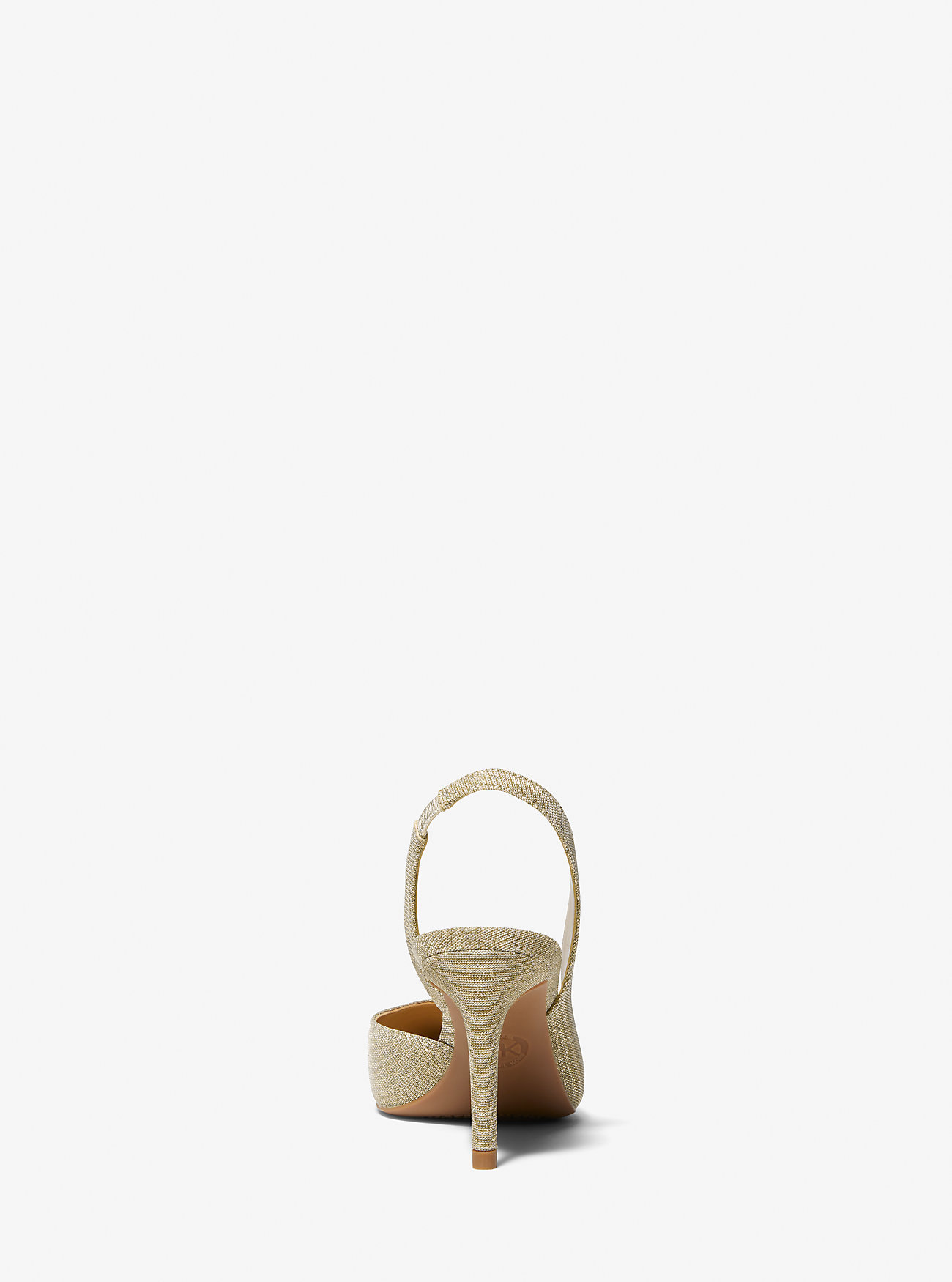 Alina Flex Glitter Chain Mesh Slingback Pump - PALE GOLD
