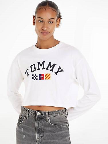TOMMY-JEANS Damen Langarmshirt
