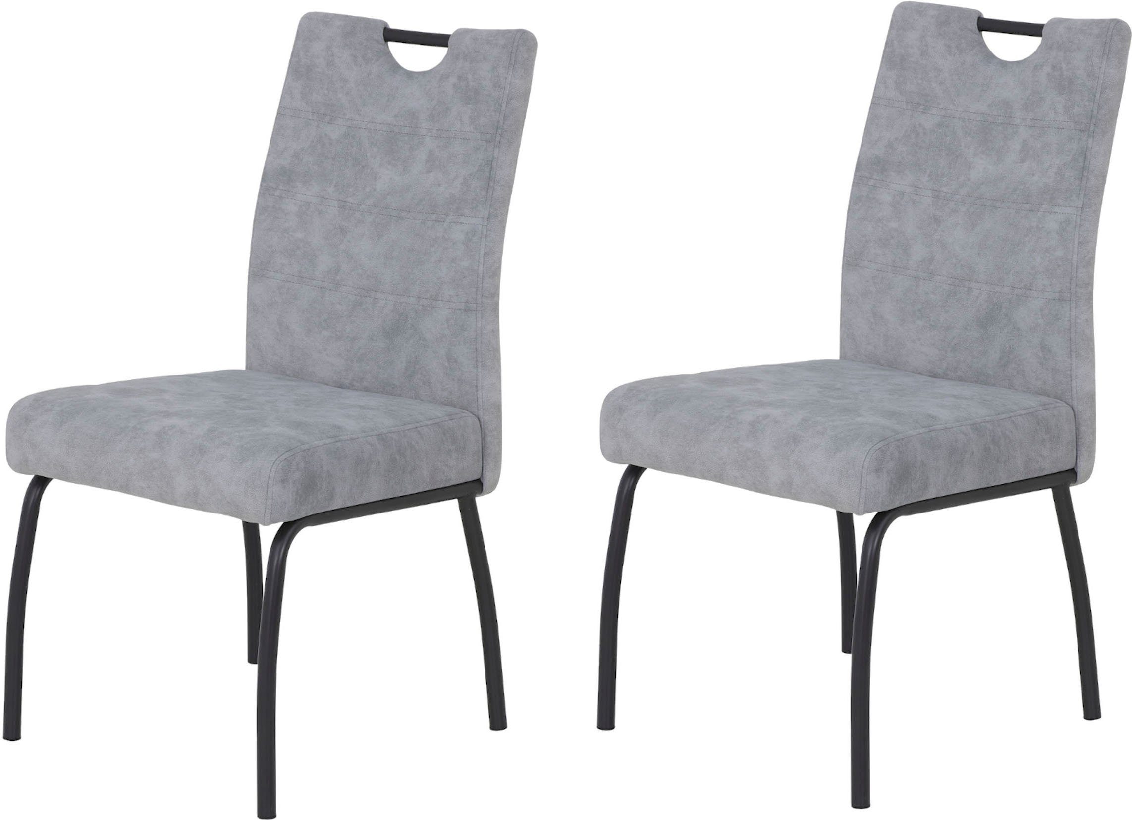 HELA 4-Fußstuhl Evelyn (Set, 2 St), bequeme Federkern Polsterung