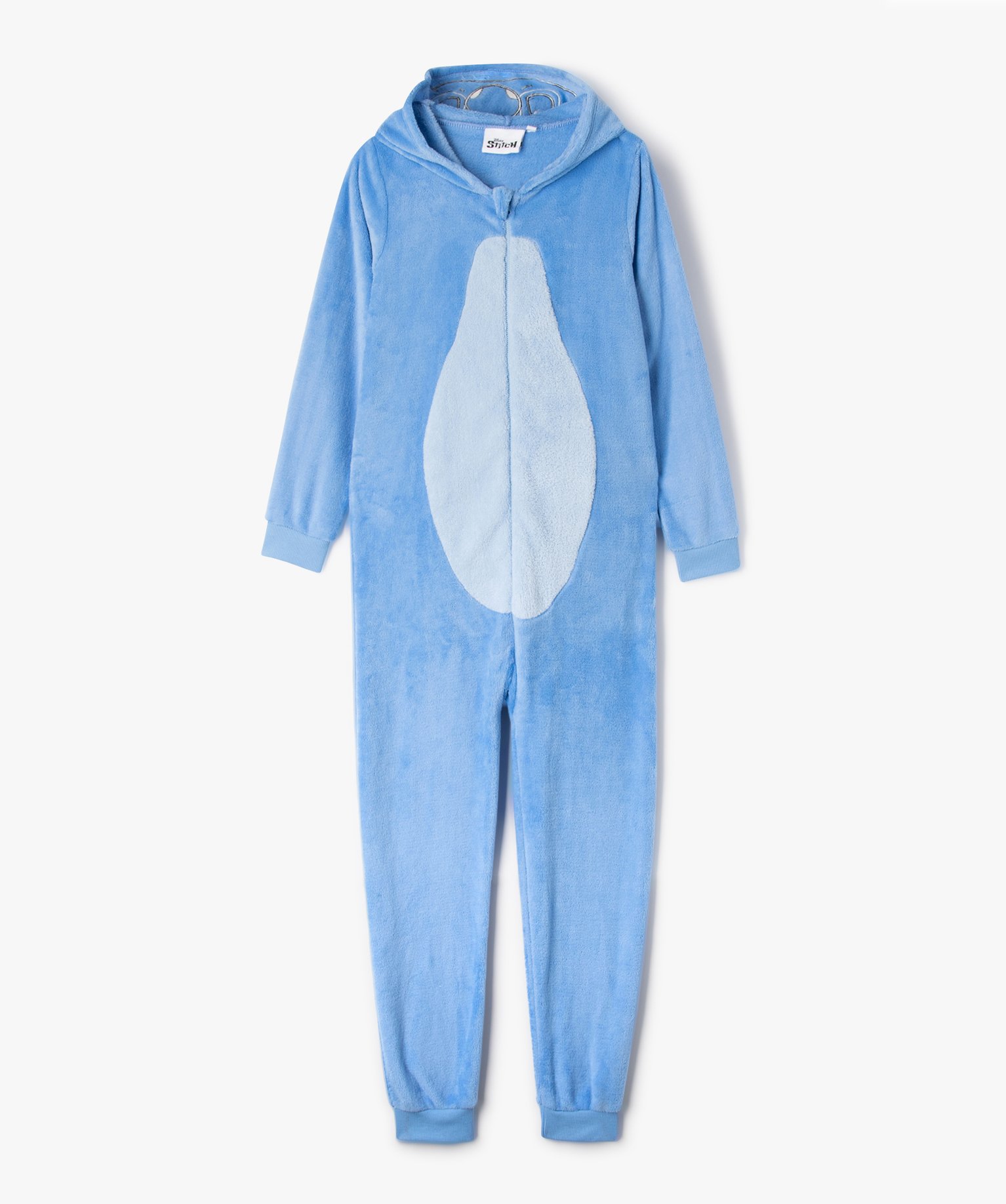 Combinaison pyjama à capuche motif Stitch fille - DS bleu | GEMO