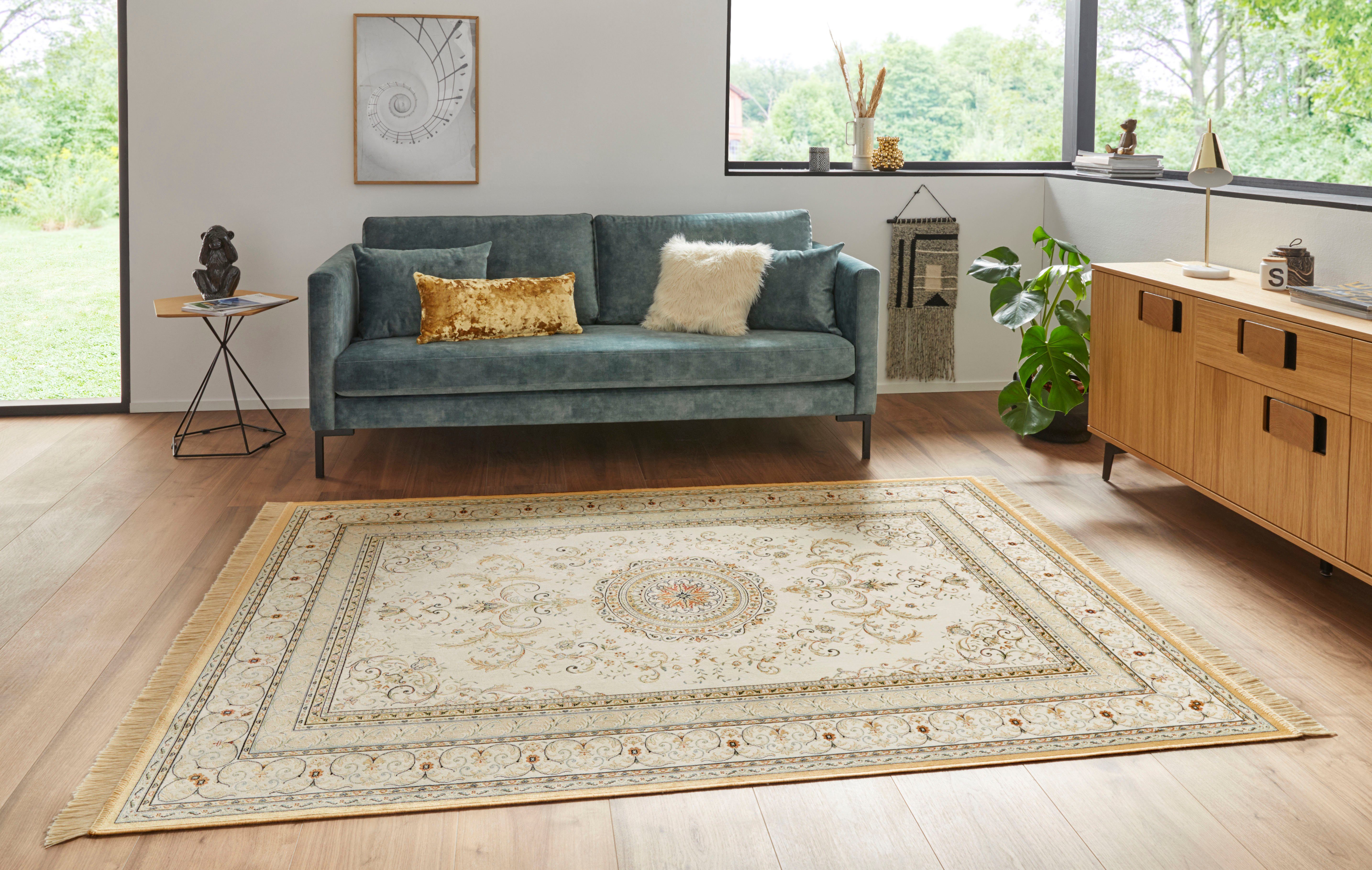 Teppich Antik Negar, NOURISTAN, rechteckig, Höhe: 5 mm, Orientalisch mit Fransen, Orient, Wohnzimmer, Schlafzimmer, Esszimmer