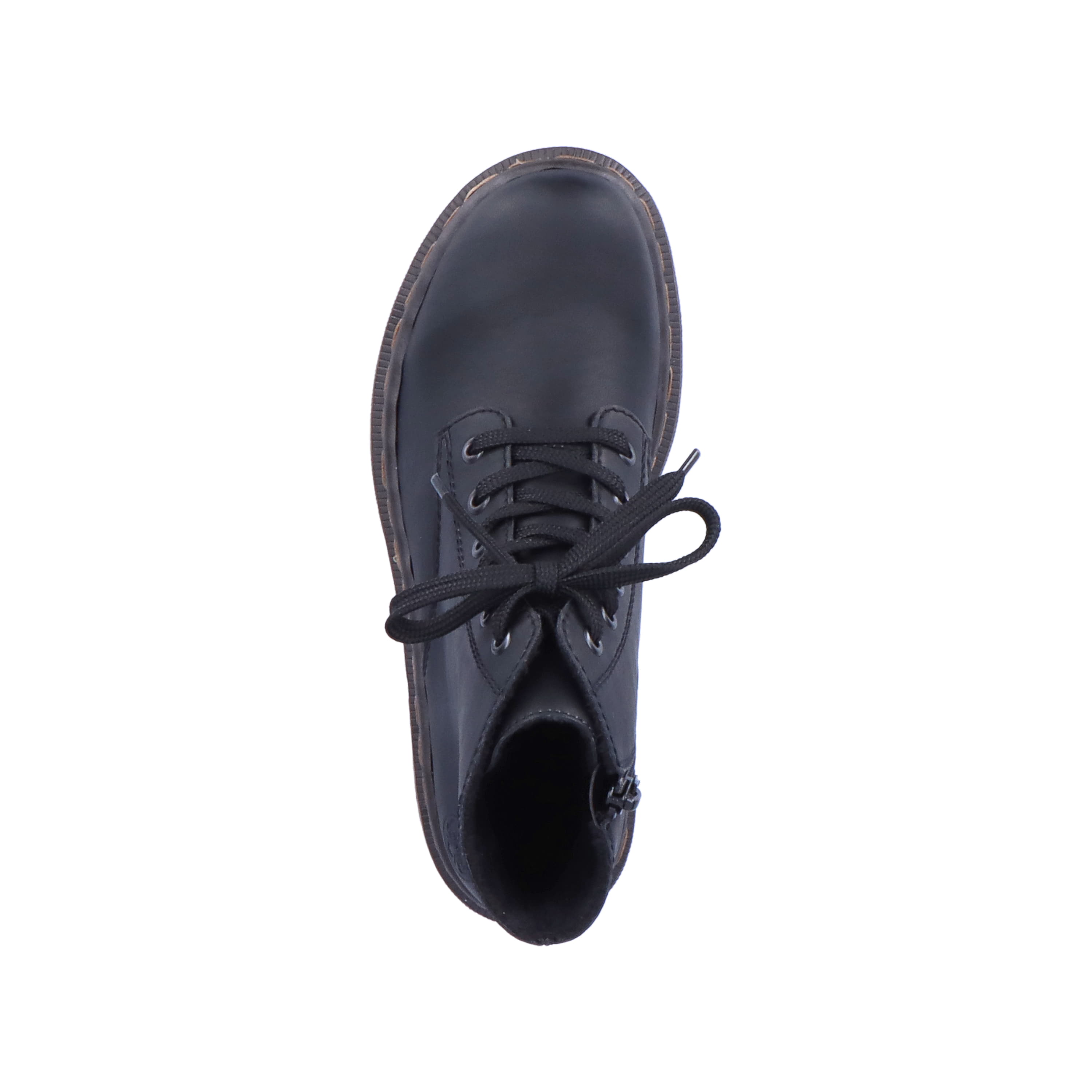 Rieker Damen Schnürstiefel tiefschwarz