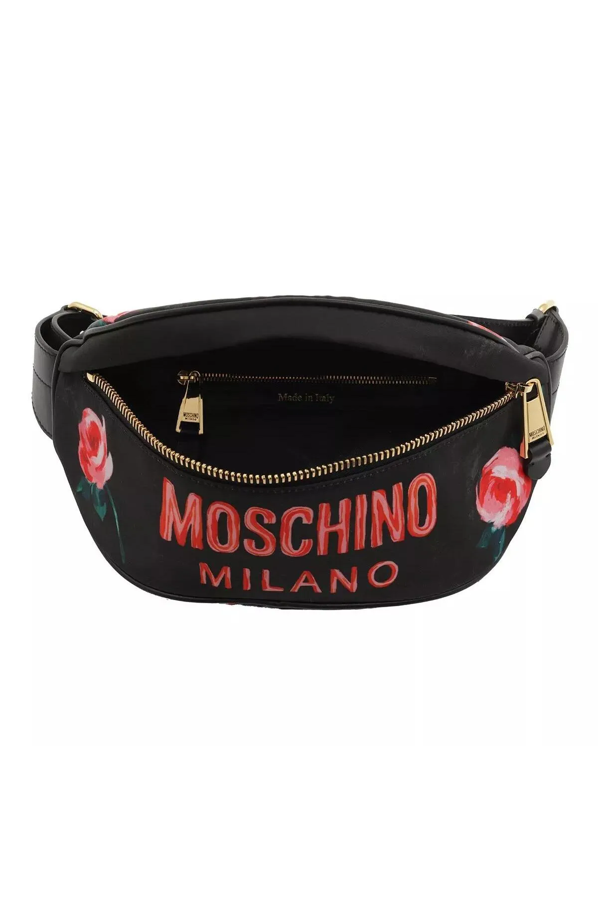 Moschino  Umhängetasche mit Gürtel Schwarz