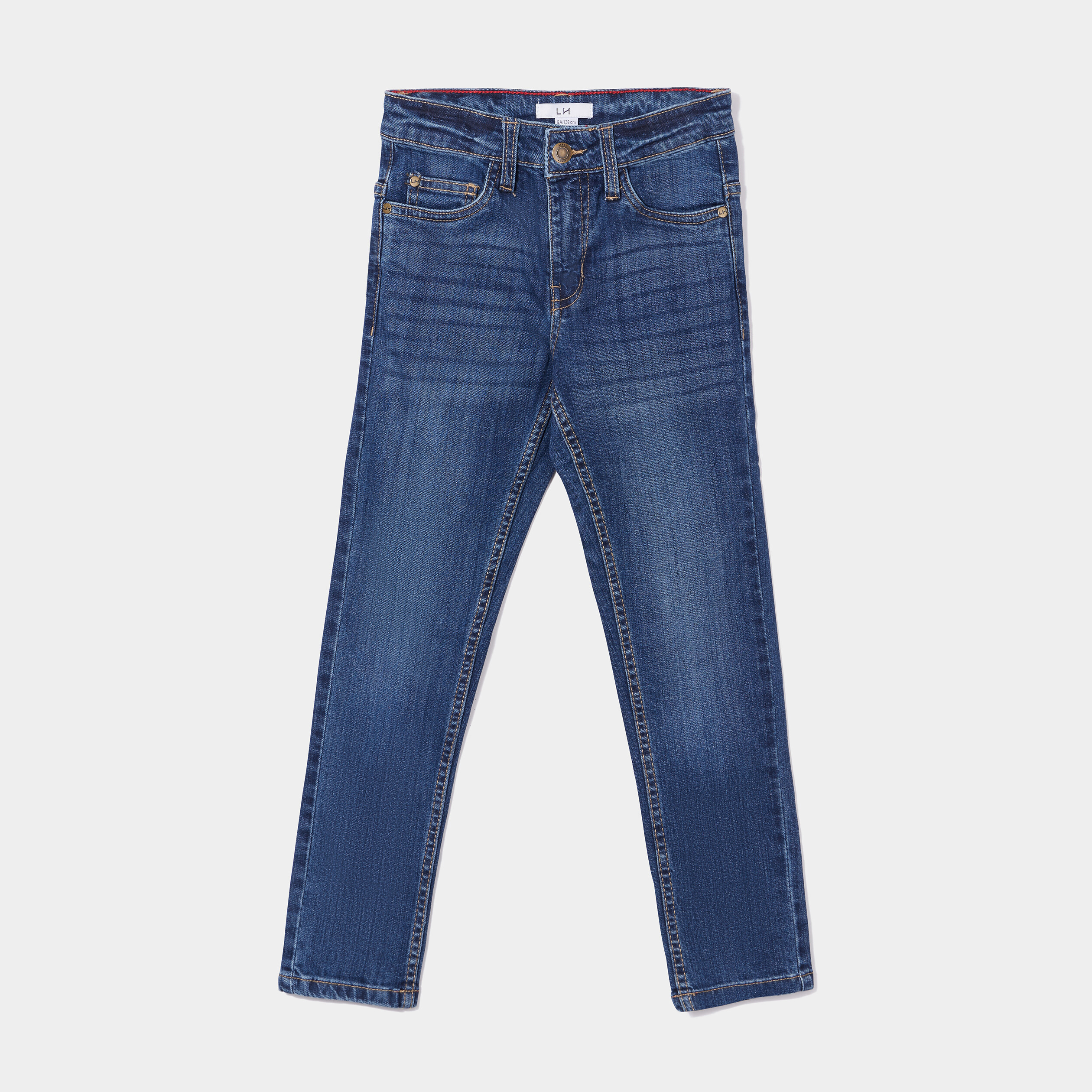 Jeans slim effet stretch denim stone garçon | La Halle