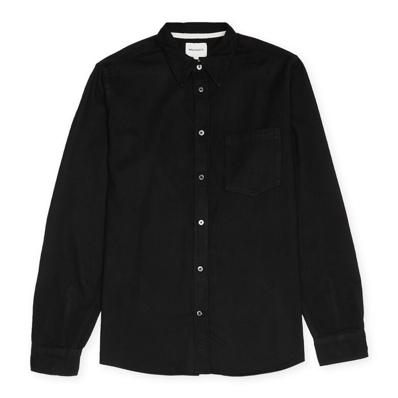 Norse Projects Anton Organic Flannel Shirt black