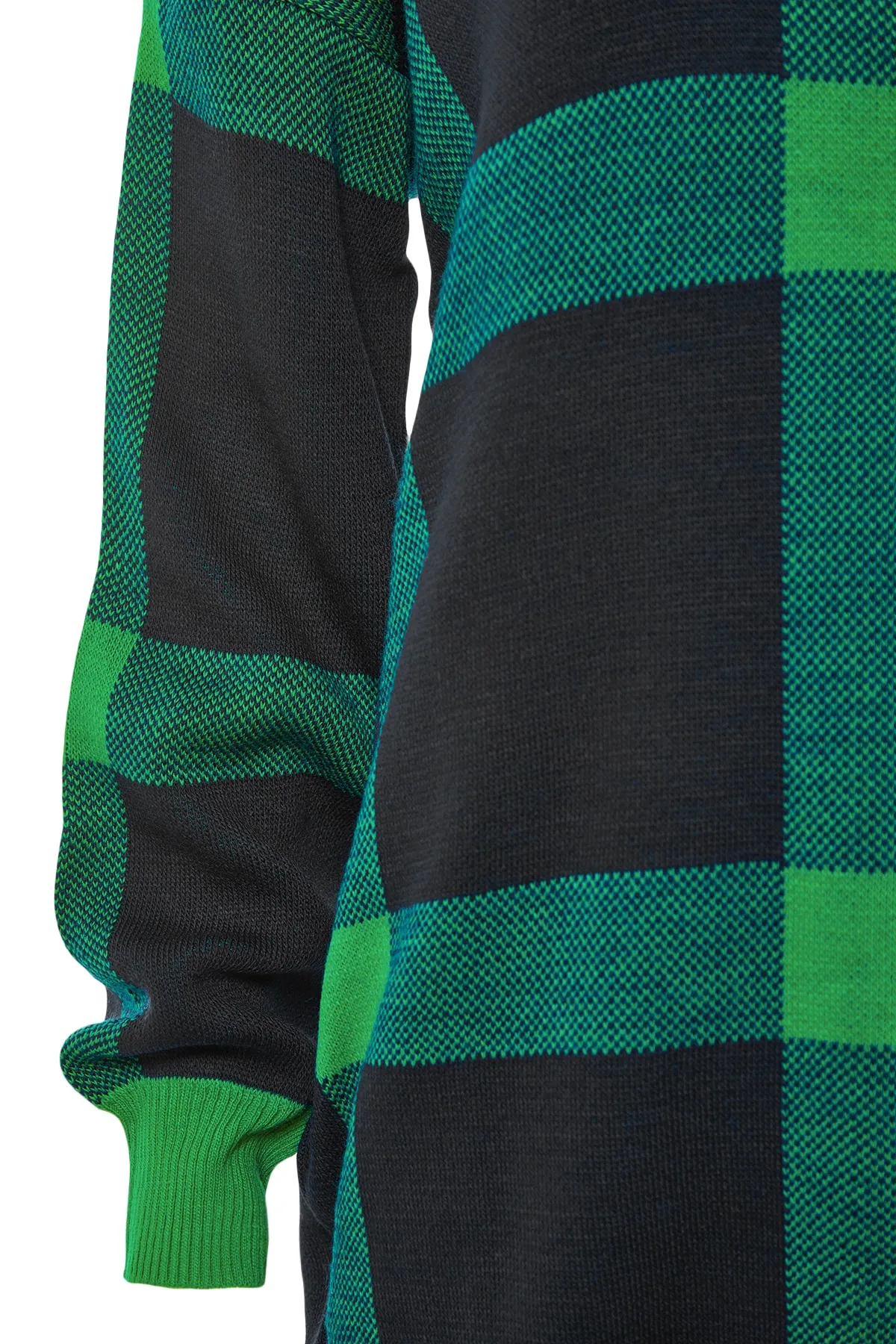 Trendyol Collection  Grünes Jacquard-Strickoberteil- und -unterteil-Set TWOAW23AU00025