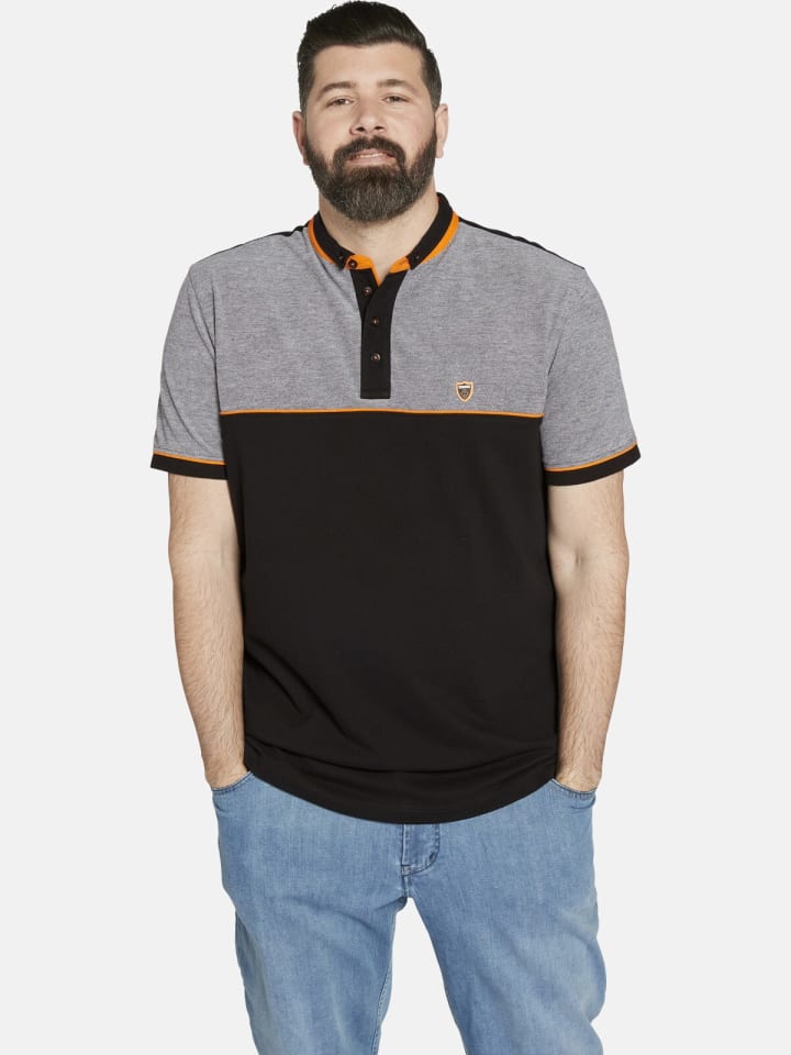 Charles Colby Poloshirt EARL FISBY in schwarz günstig kaufen L