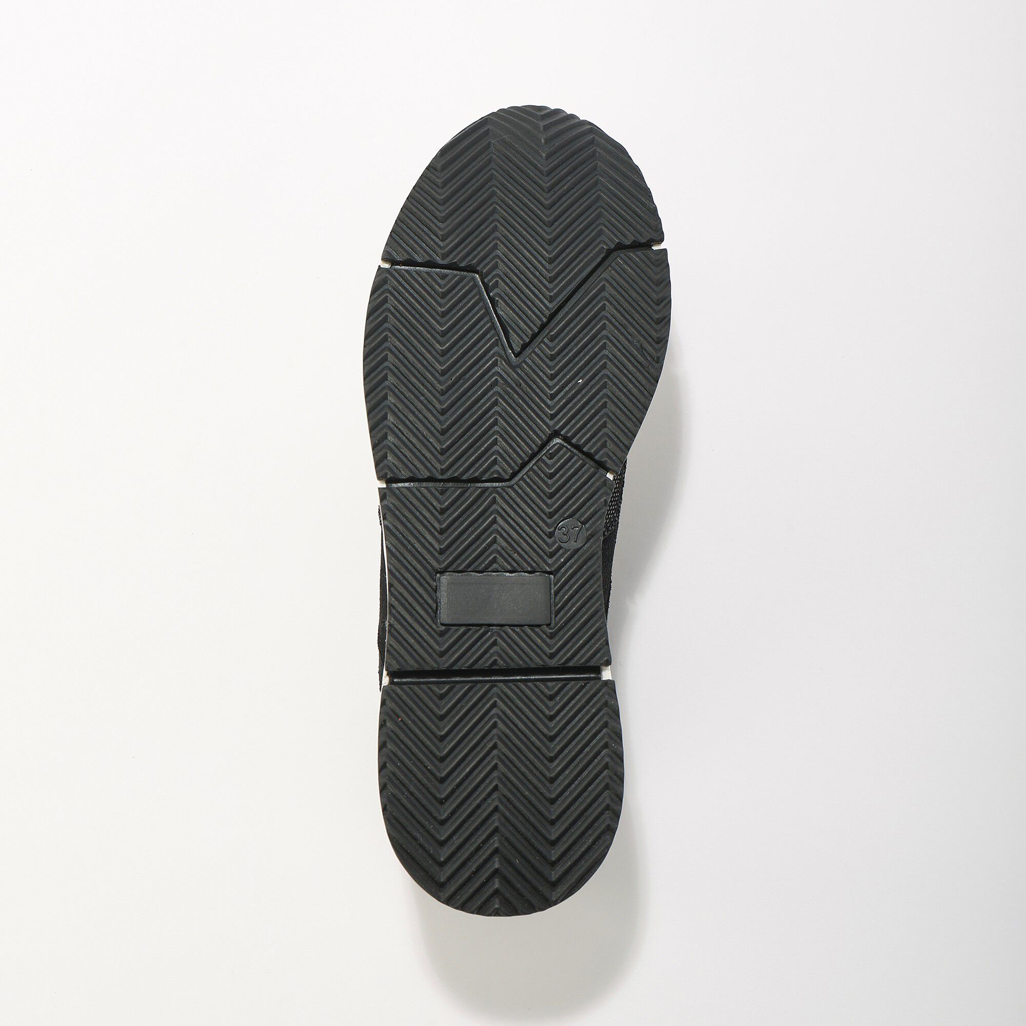Sneakers à lacets zippées en cuir