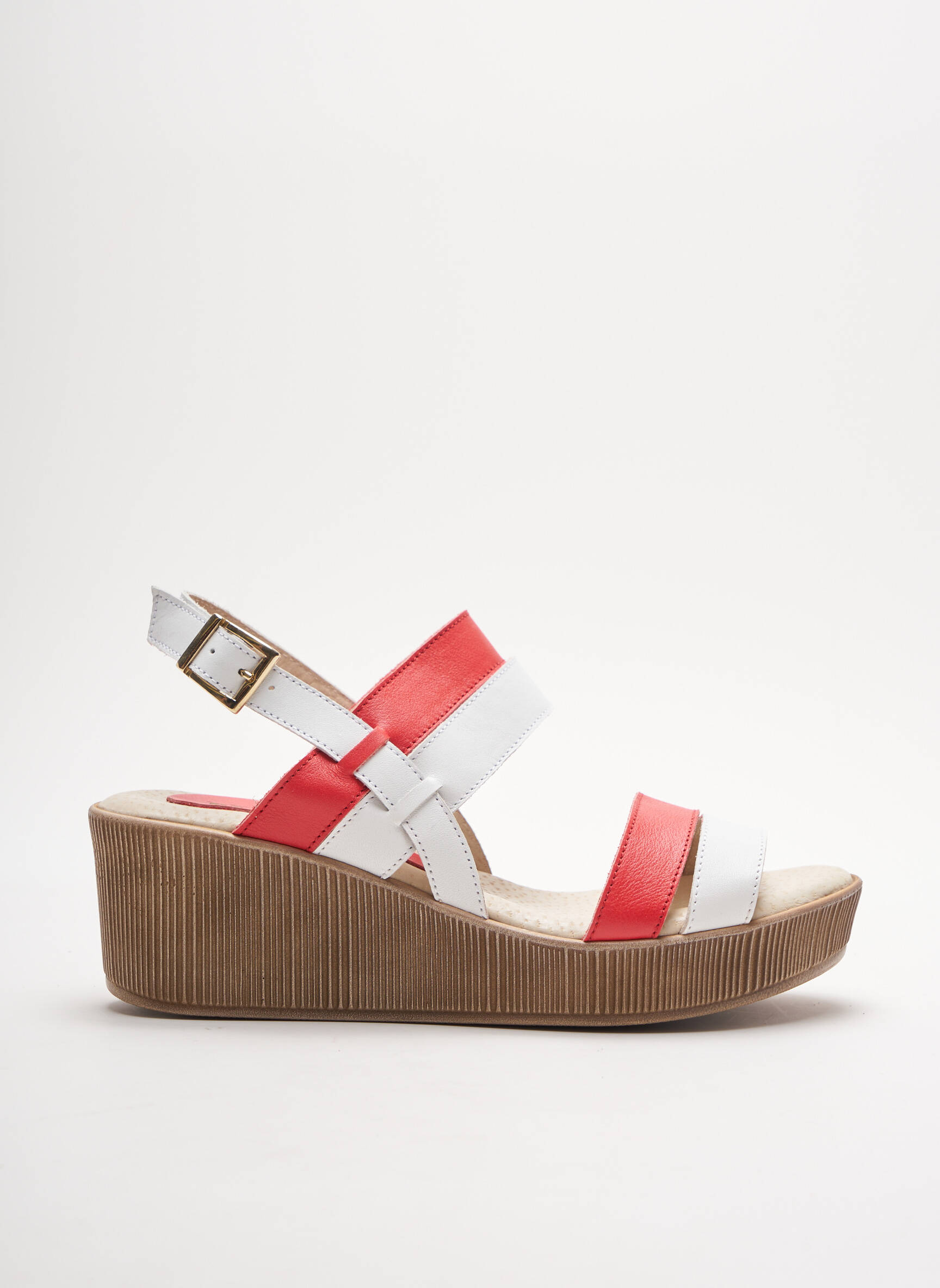 Brodequins Sandales Nu Pieds Femme couleur rouge