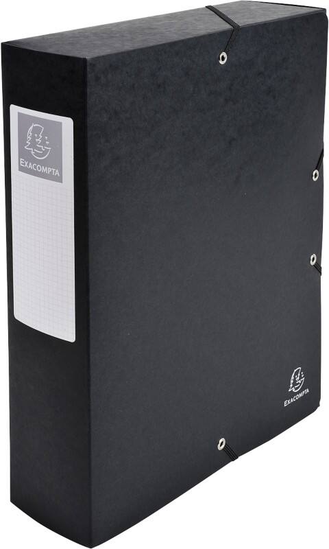 Exacompta Archivboxen 50831E DIN A4  Schwarz Beschichteter Manila Karton 25 x 33 cm 6 Stück
