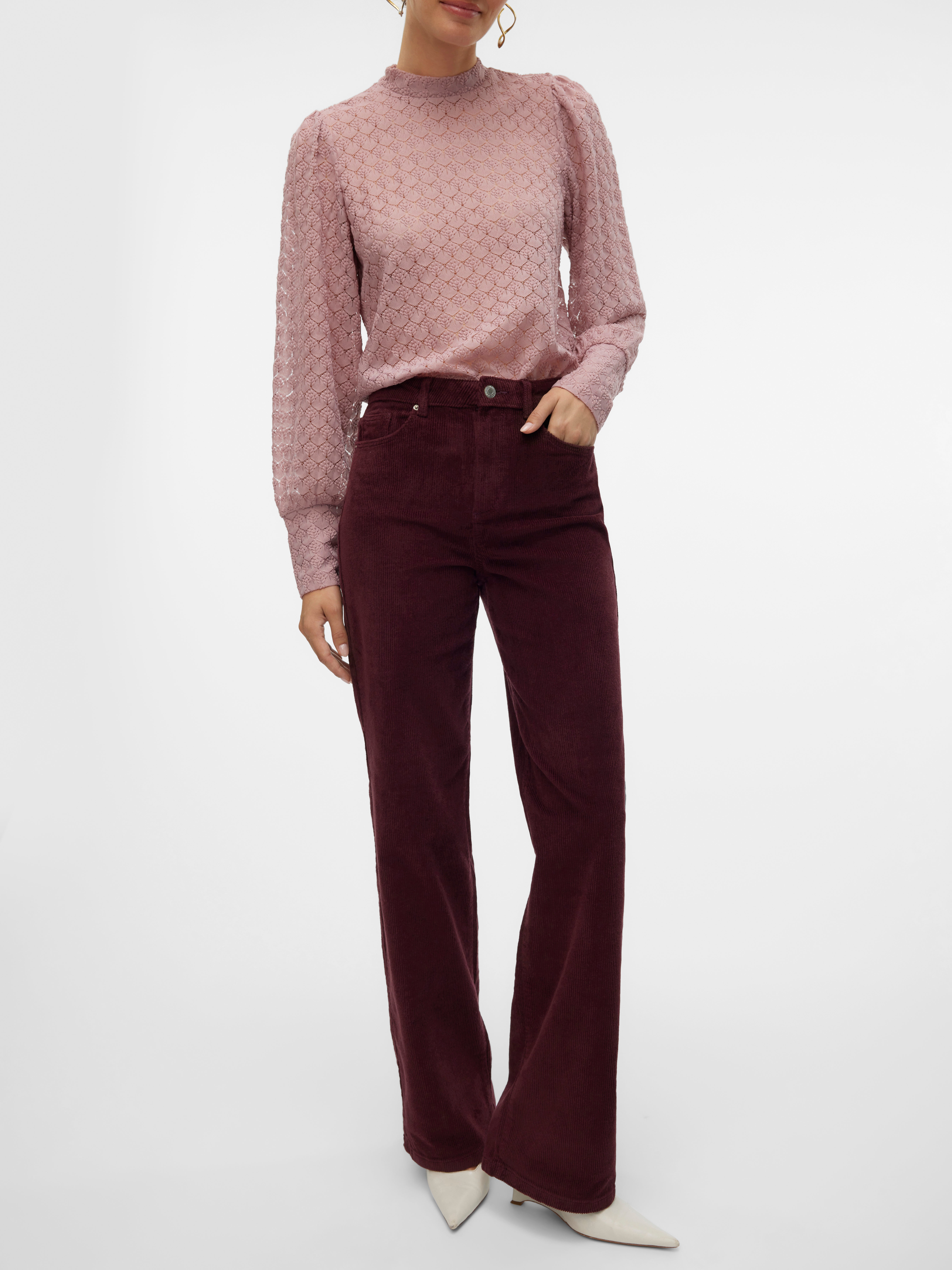 VMTESSA Hohe Taille Weit geschnitten Jeans