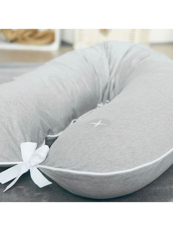 nordic coast company  Stillkissen Lagerungskissen in Grau - (L) 180 cm günstig kaufen 180x30 cm