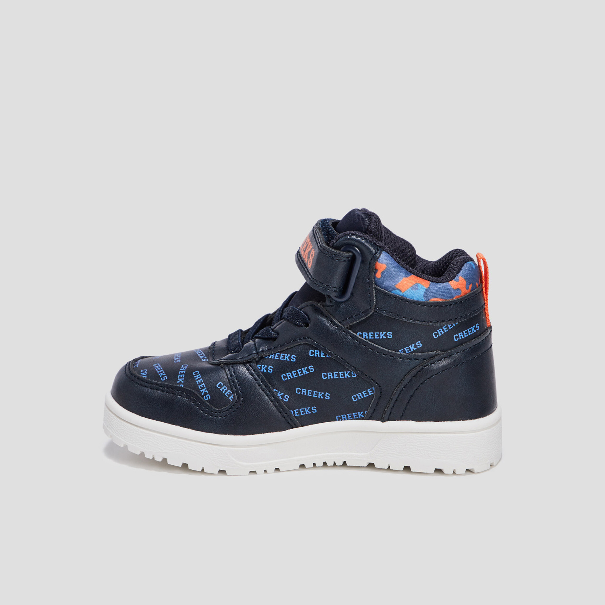 Baskets montantes Creeks bleu marine garçon | La Halle