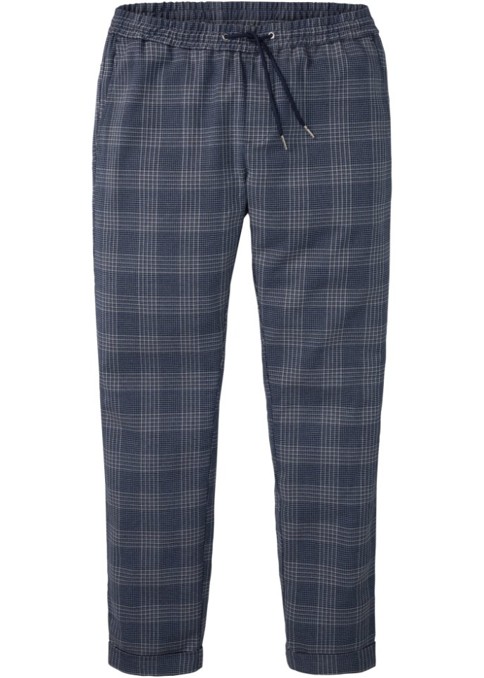 Slim Fit Stretch-Schlupfhose in verkürzter Länge, Tapered