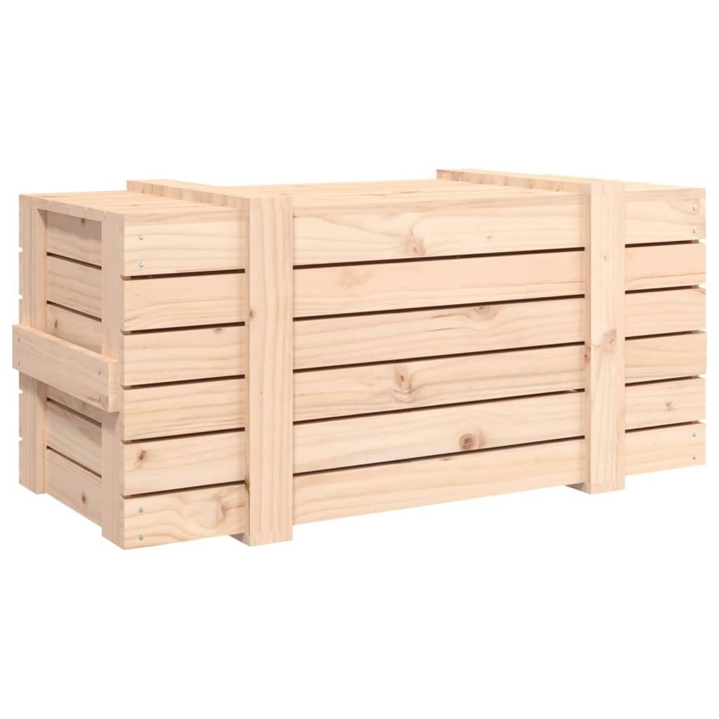 vidaXL Aufbewahrungsbox Truhe 91x40,5x42 cm Massivholz Kiefer (1 St)