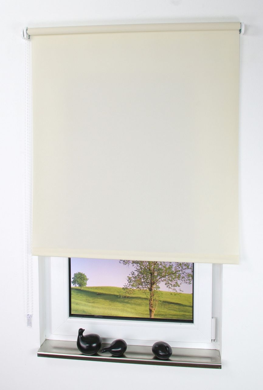 Bella Casa Seitenzugrollo, Kettenzugrollo, 180 x 162 cm, cream