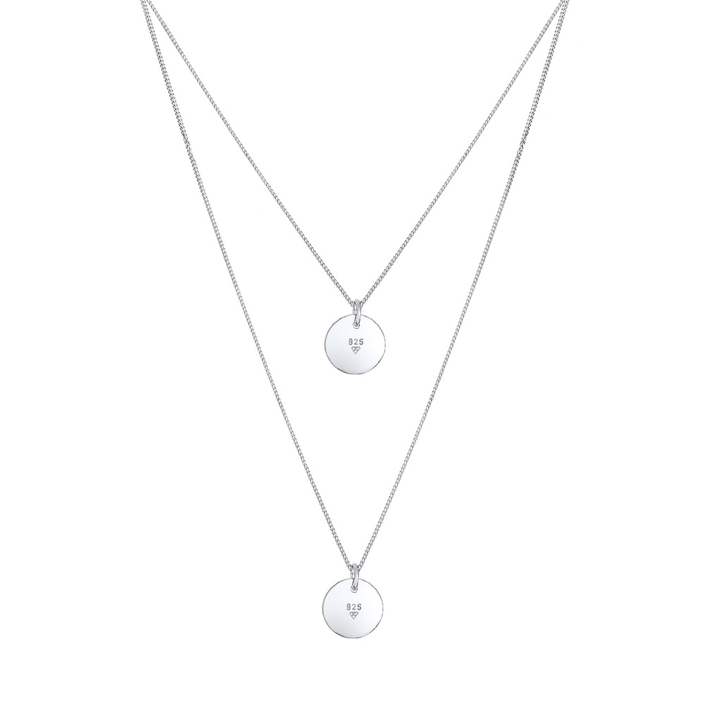 Elli Elli by Julie & Grace Collier Femme Pendentif Argent Sterling, Collier multi-rang collier