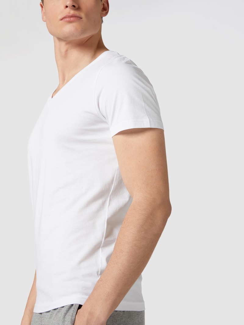 T-Shirt aus Baumwolle im 2er-Pack in weiß