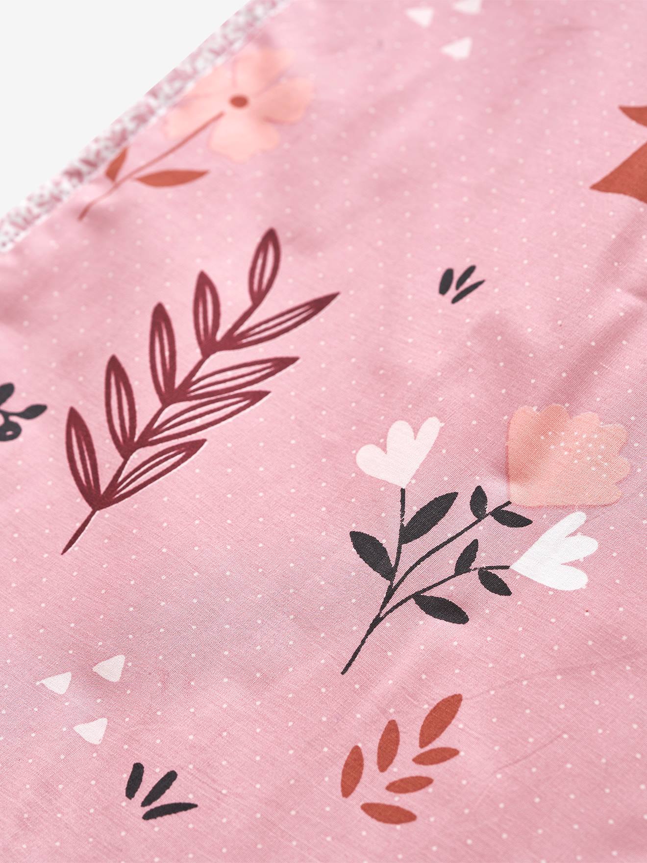 Vertbaudet Kinder Schlafsack MINILI NATURPRINZESSIN Oeko-Tex, personalisierbar - rosa