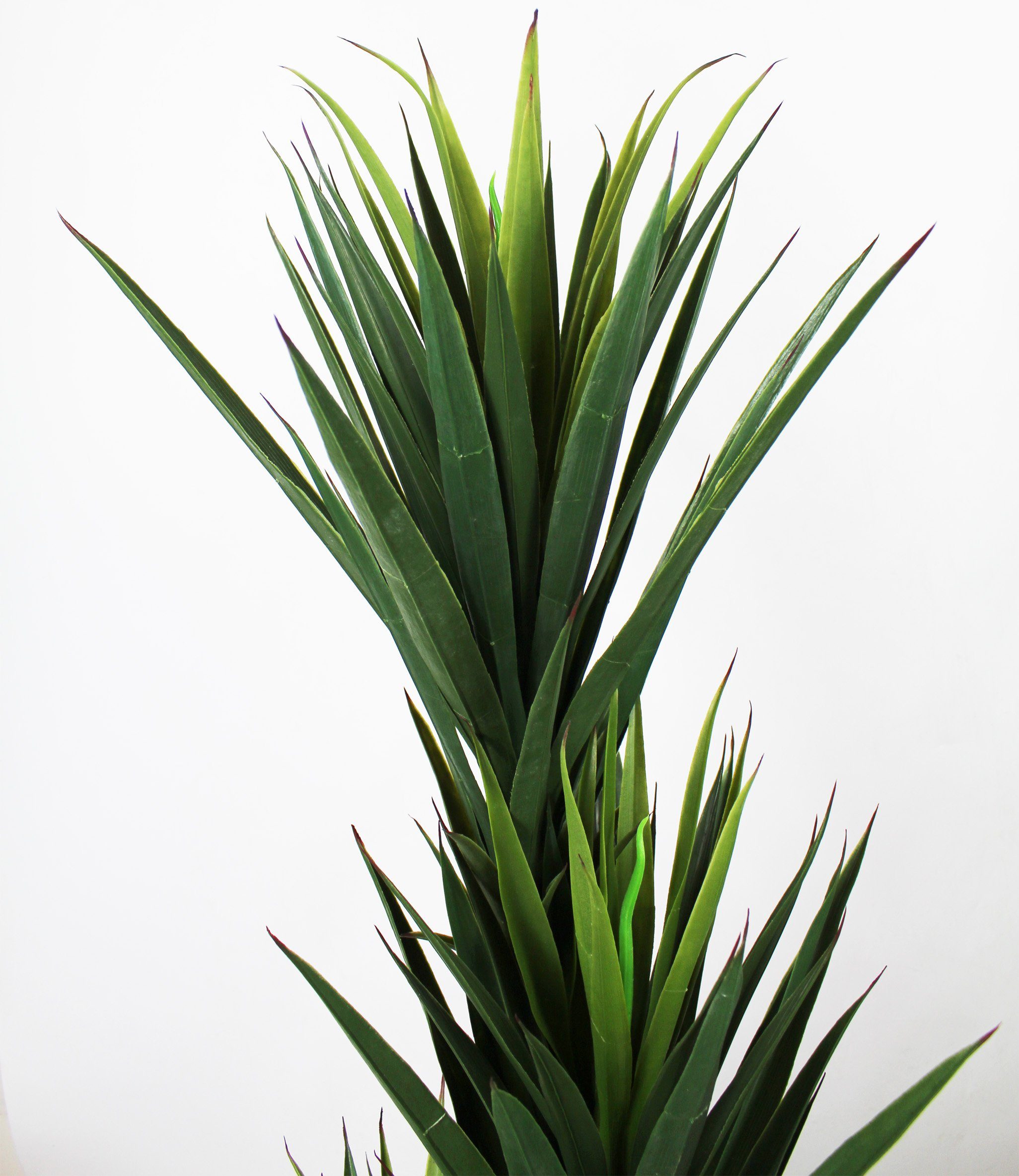 Kunstpalme künstliche Yucca Palme Kunstpflanze im Topf künstliche Pflanze Yucca, Arnusa, Höhe 150 cm, mit beschwerten Topf