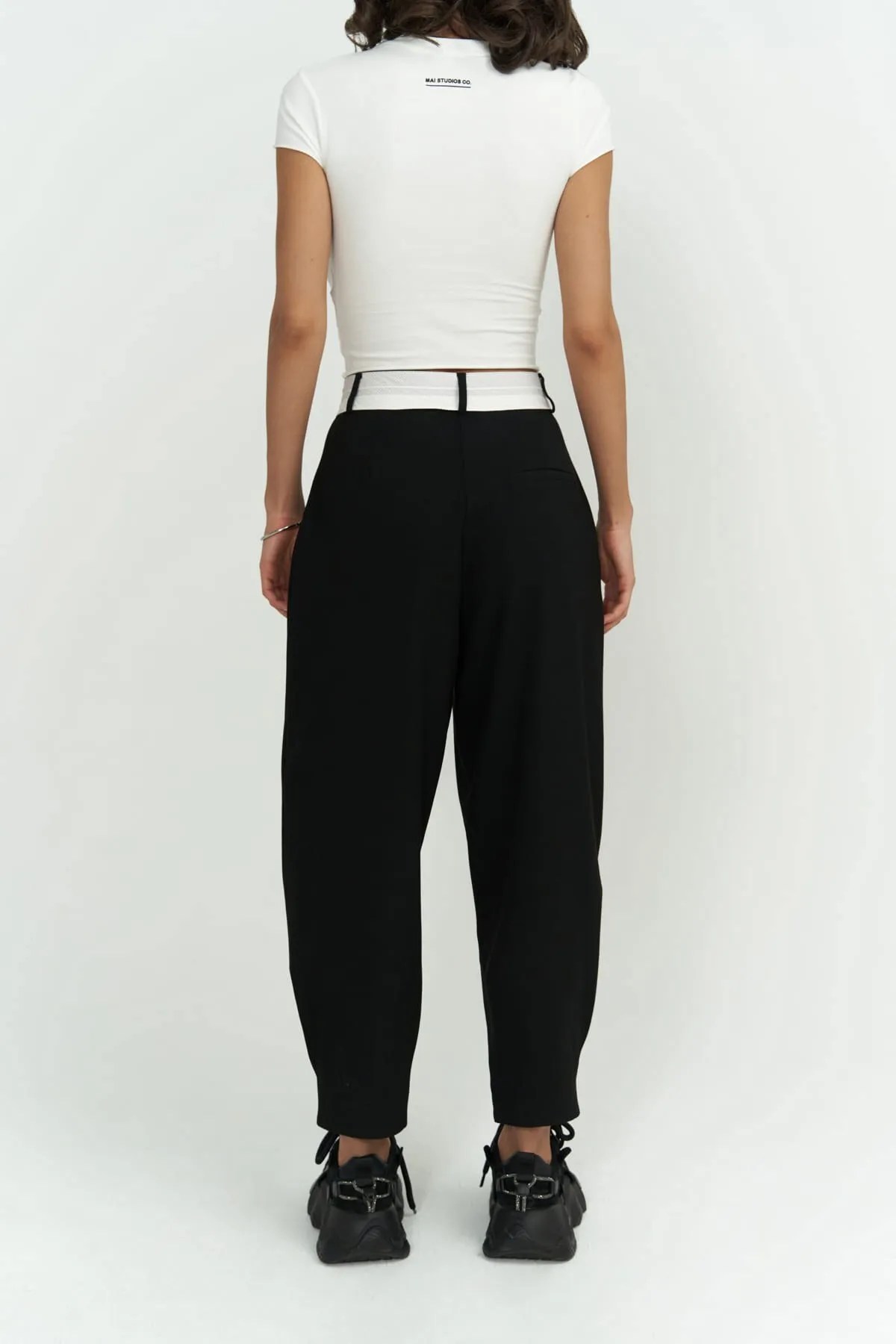MAİ COLLECTİON  Hose - Schwarz - Straight