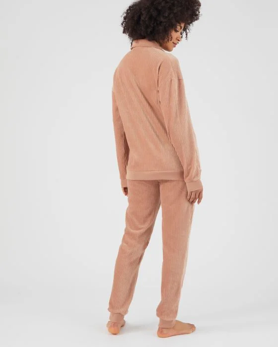 Pyjama velours côtelé chaud et doux Thermolactyl