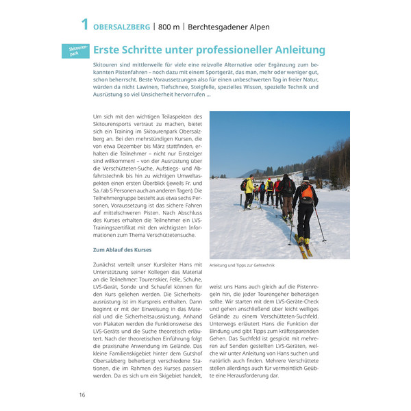 PISTENGEHEN UND LEICHTE SKITOUREN